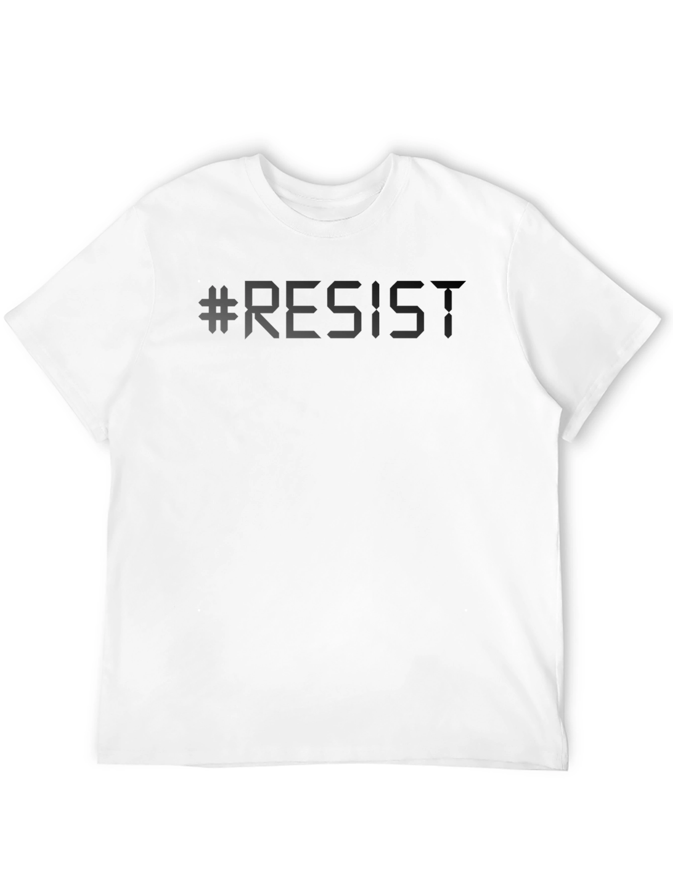 #Resist Graphic T-Shirt - Black Crew Neck Tee