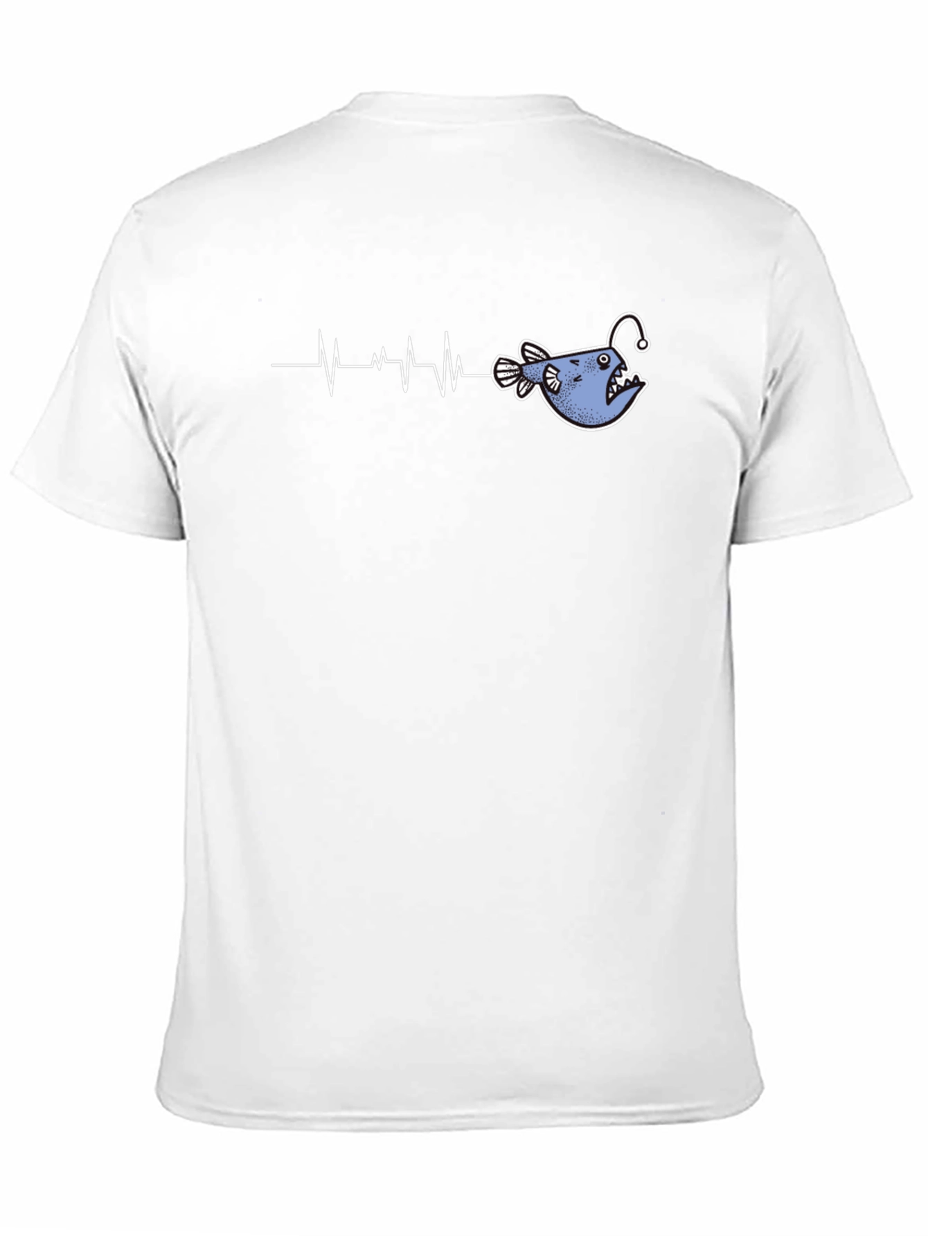 Anglerfish Heartbeat Graphic Tee - Black