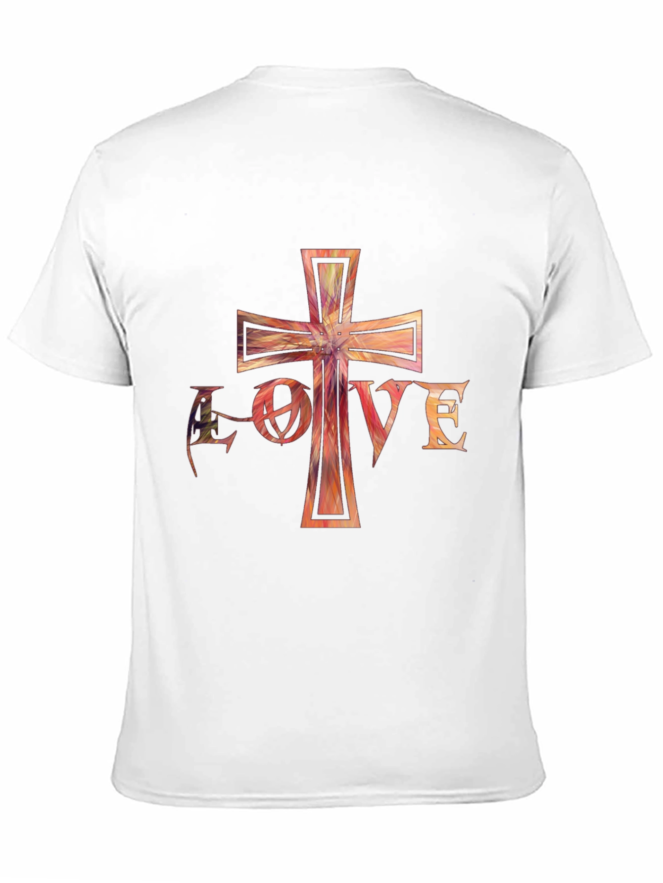 Love Cross Graphic Black T-Shirt