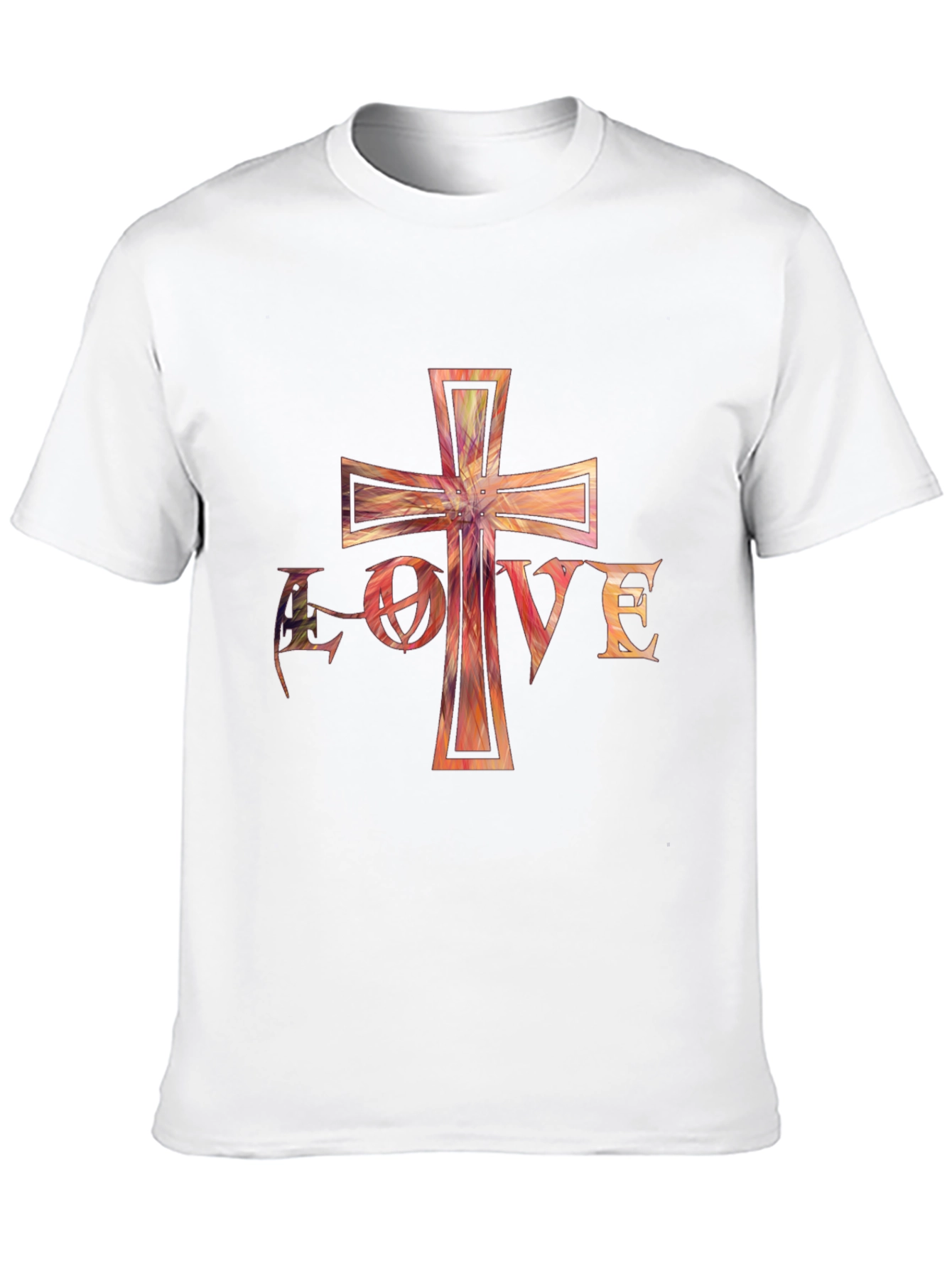 Love Cross Graphic Black T-Shirt