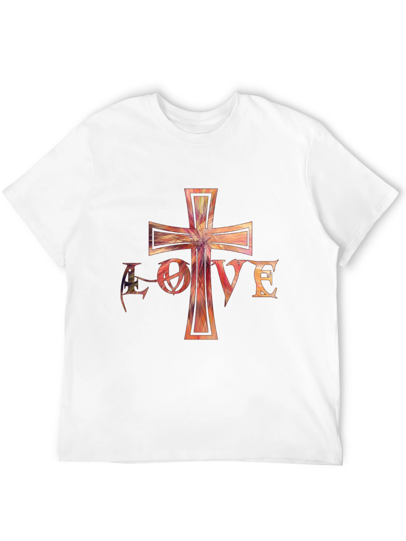 Love Cross Graphic Black T-Shirt