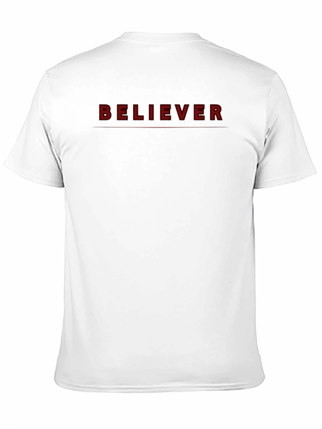 Believer Graphic Tee - Dark Red on Black T-Shirt