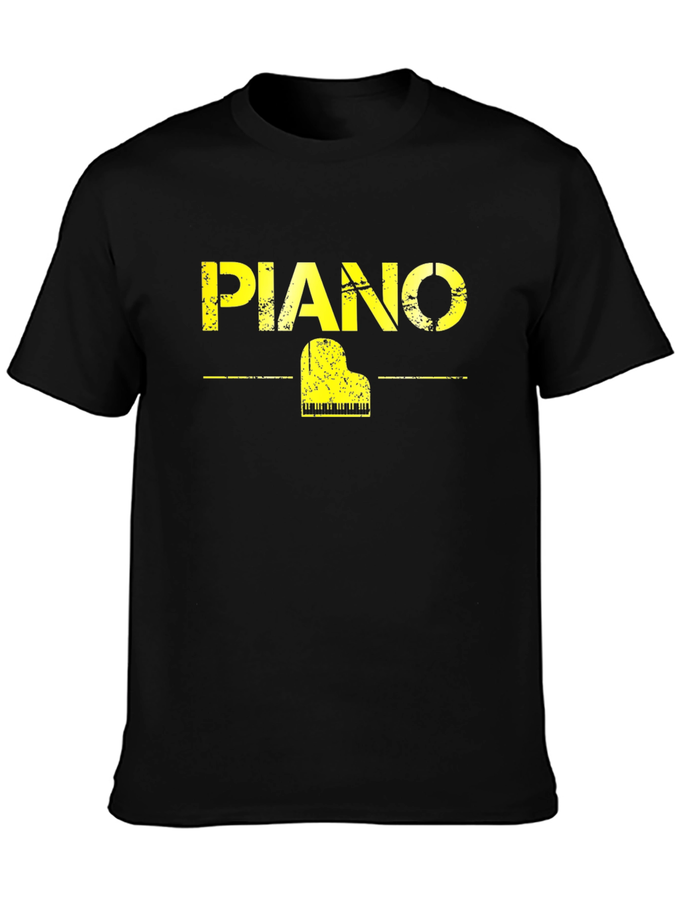 Piano Graphic Black T-Shirt