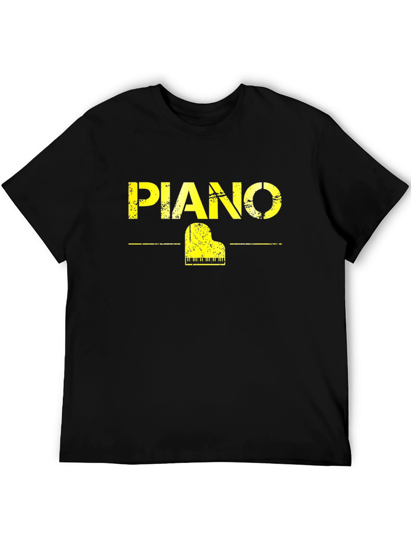 Piano Graphic Black T-Shirt