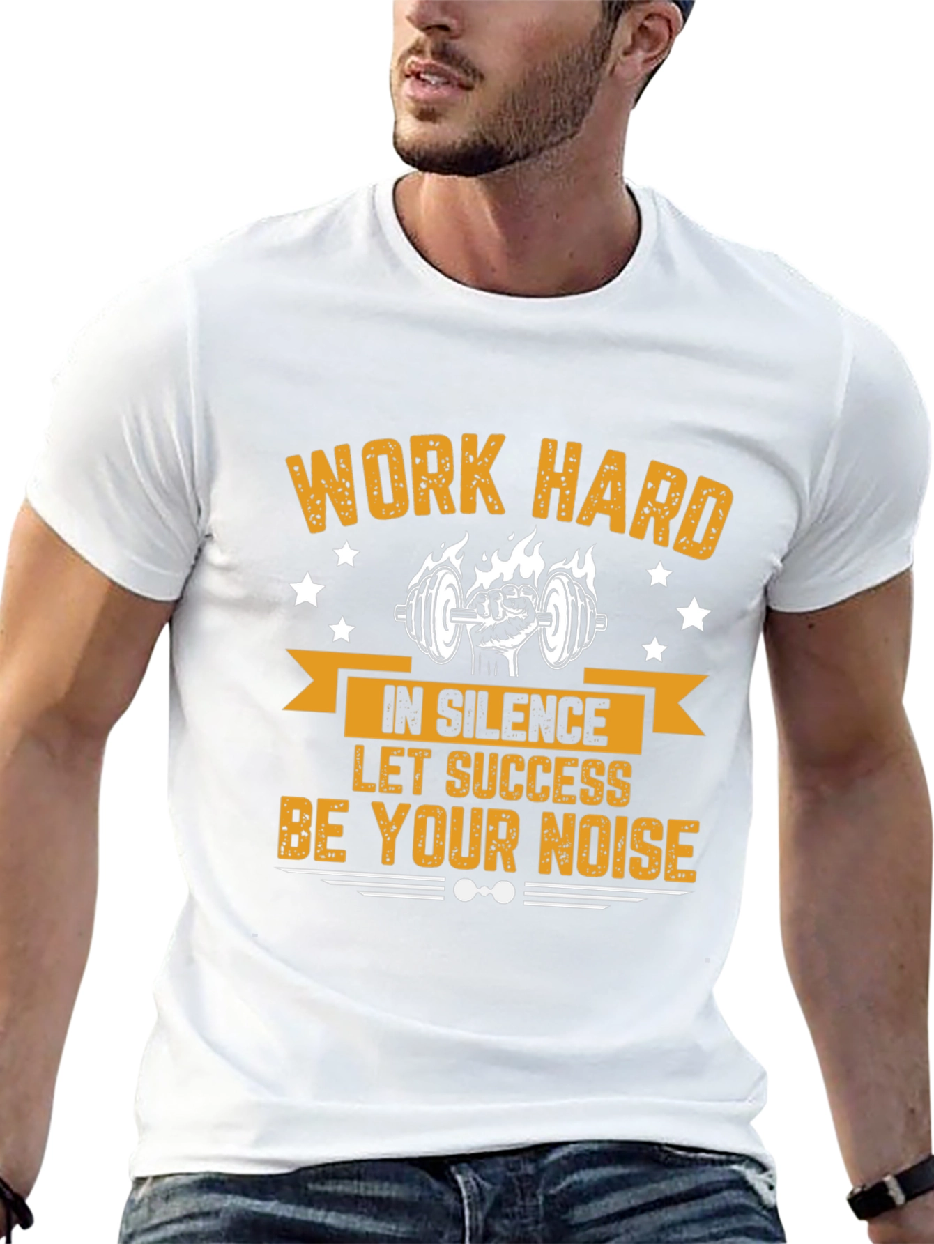Work Hard Motivational Gym T-Shirt