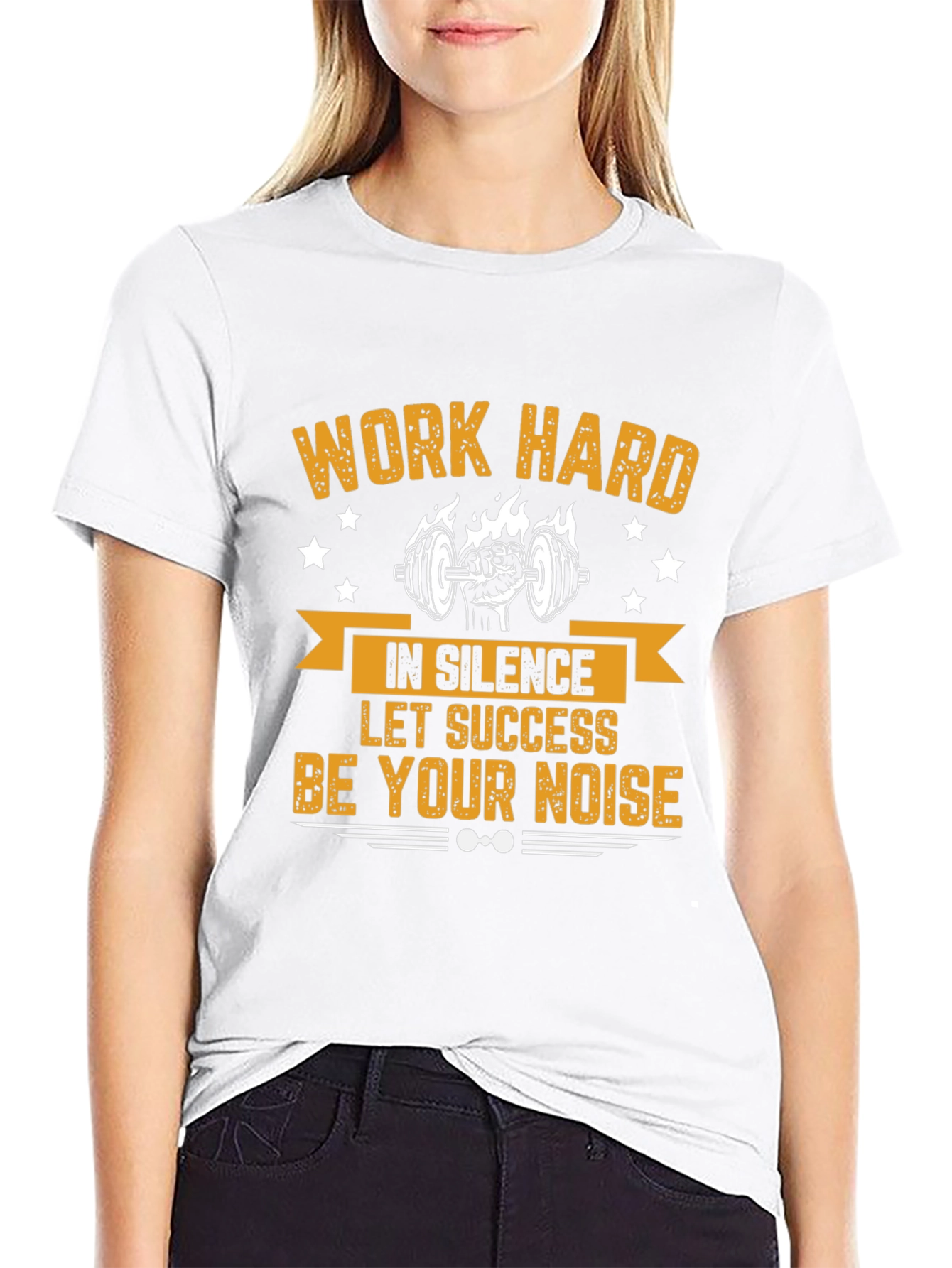 Work Hard Motivational Gym T-Shirt
