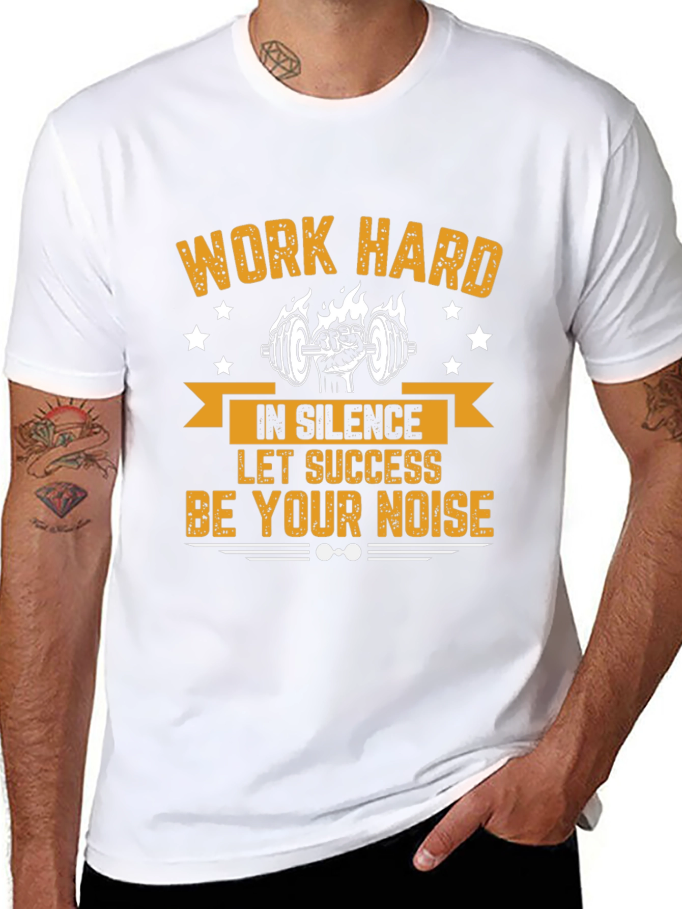 Work Hard Motivational Gym T-Shirt