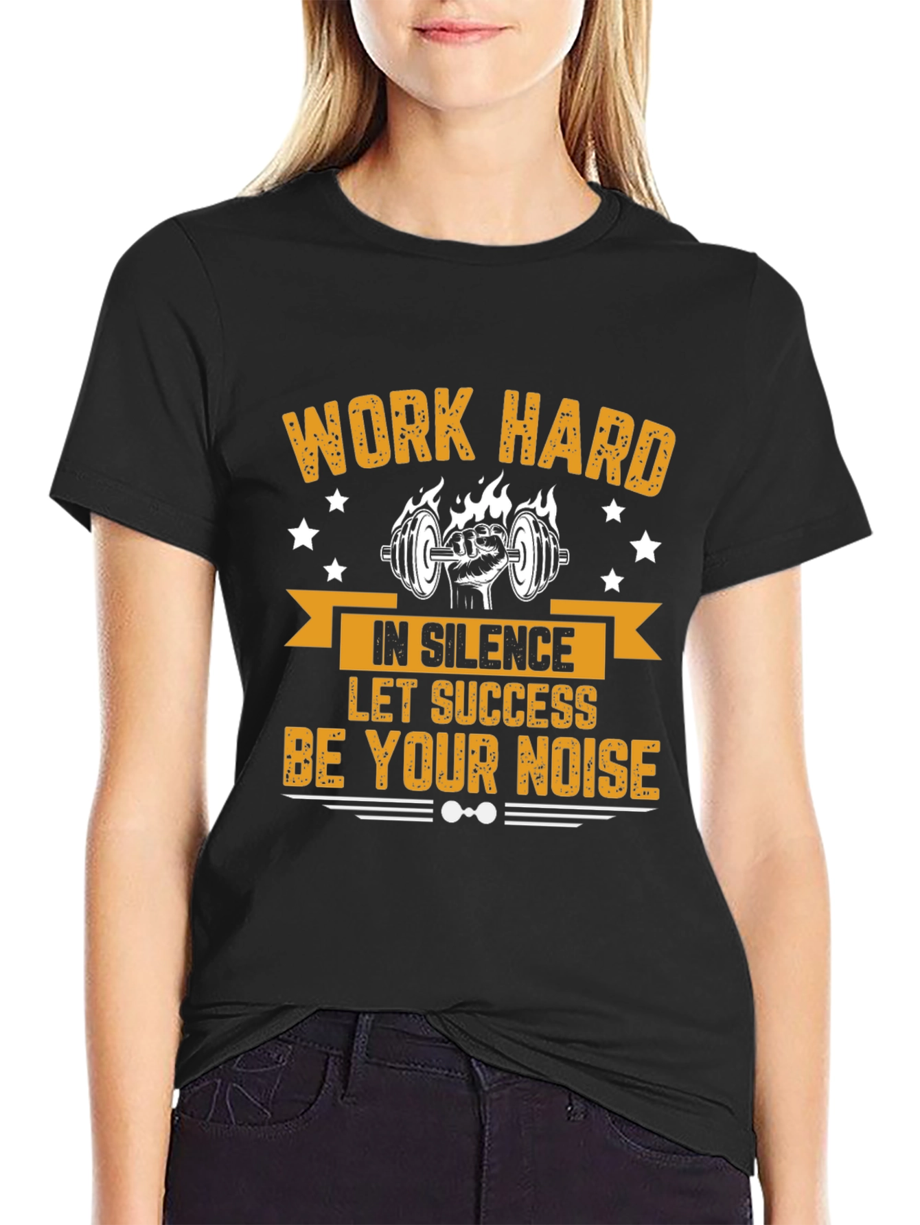 Work Hard Motivational Gym T-Shirt