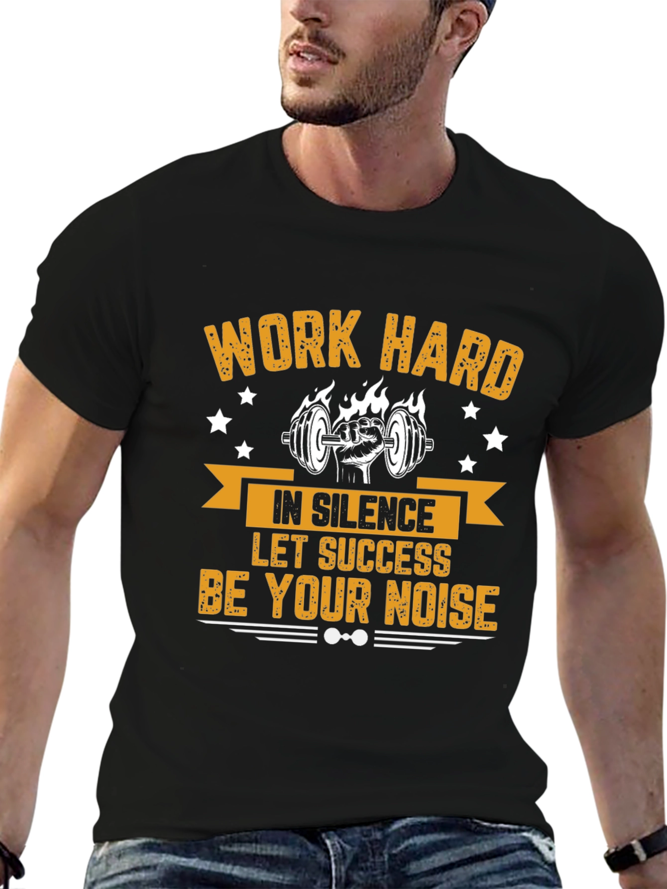 Work Hard Motivational Gym T-Shirt