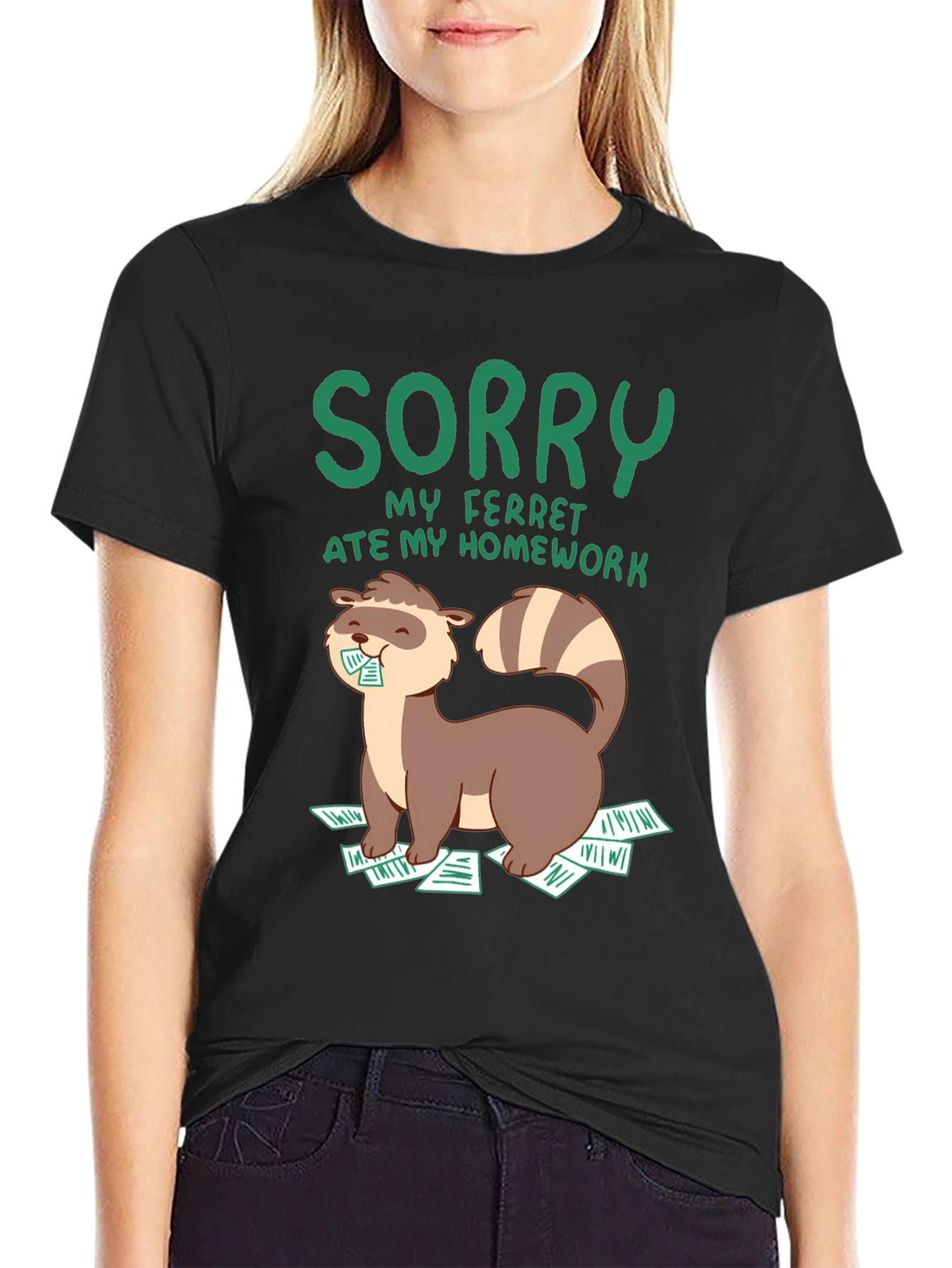 Sorry My Ferret Ate My Homework T-Shirt