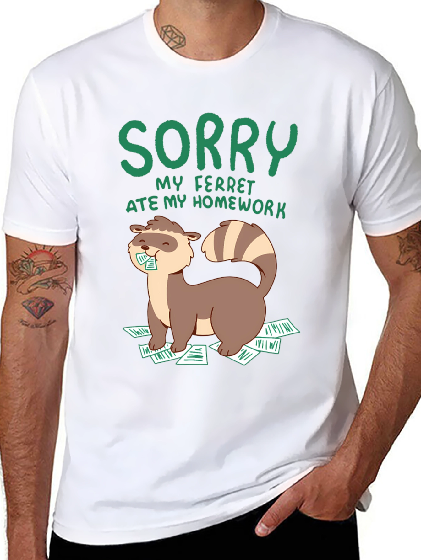 Sorry My Ferret Ate My Homework T-Shirt
