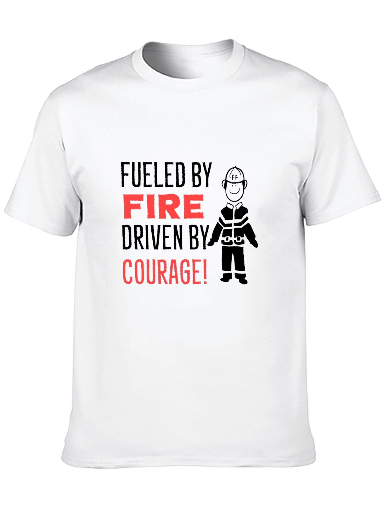 Fueled By Fire T-Shirt - Courage Design
