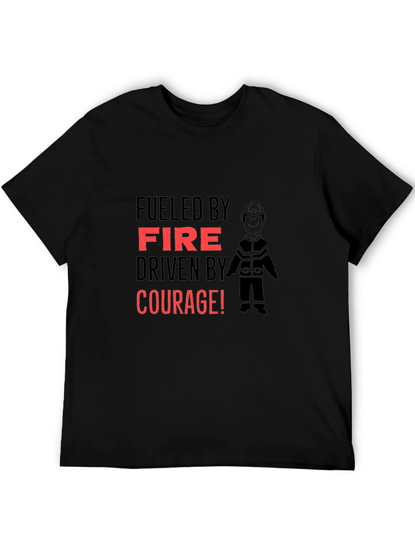 Fueled By Fire T-Shirt - Courage Design