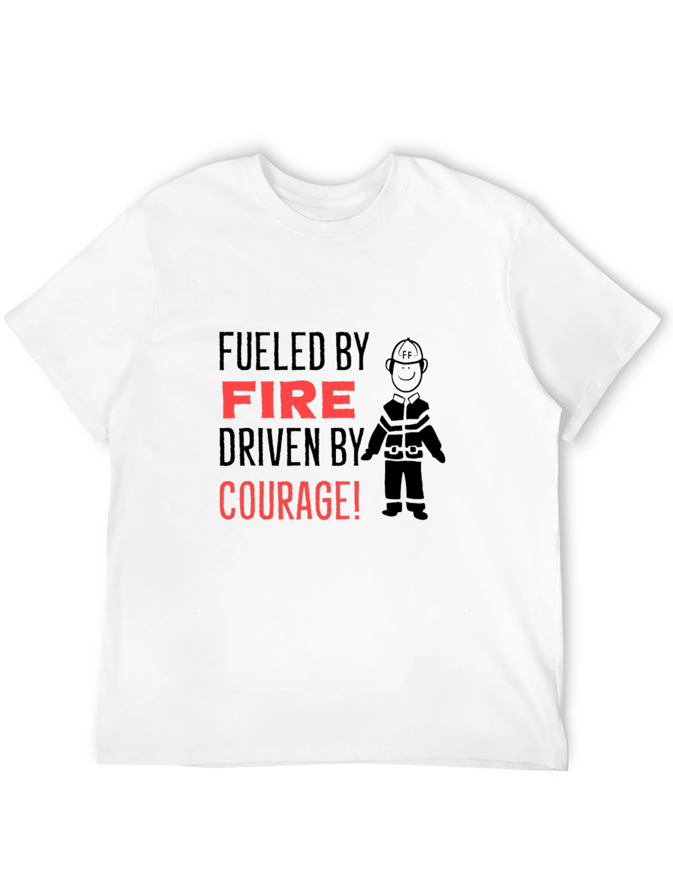Fueled By Fire T-Shirt - Courage Design