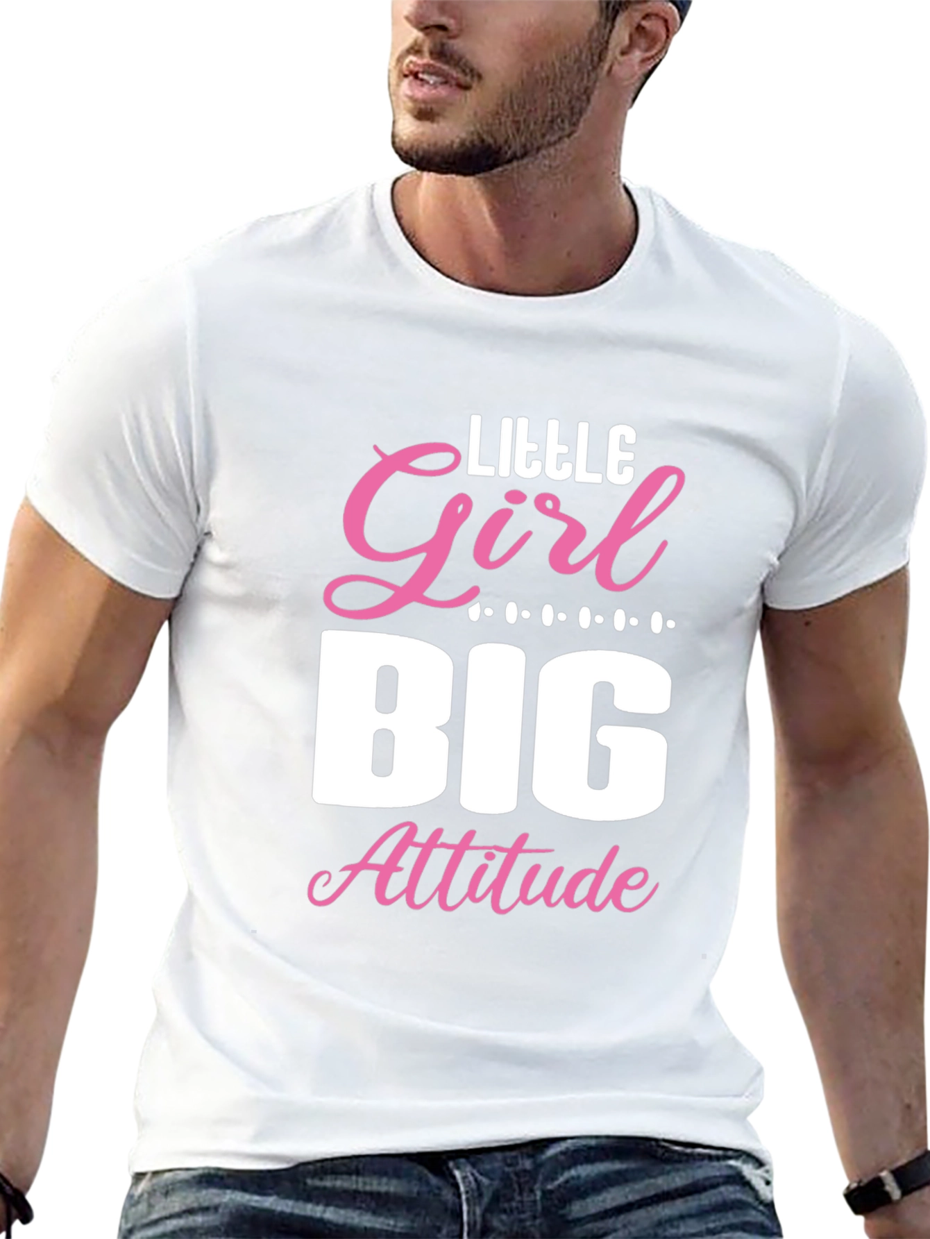 Little Girl Big Attitude Graphic Tee - Black