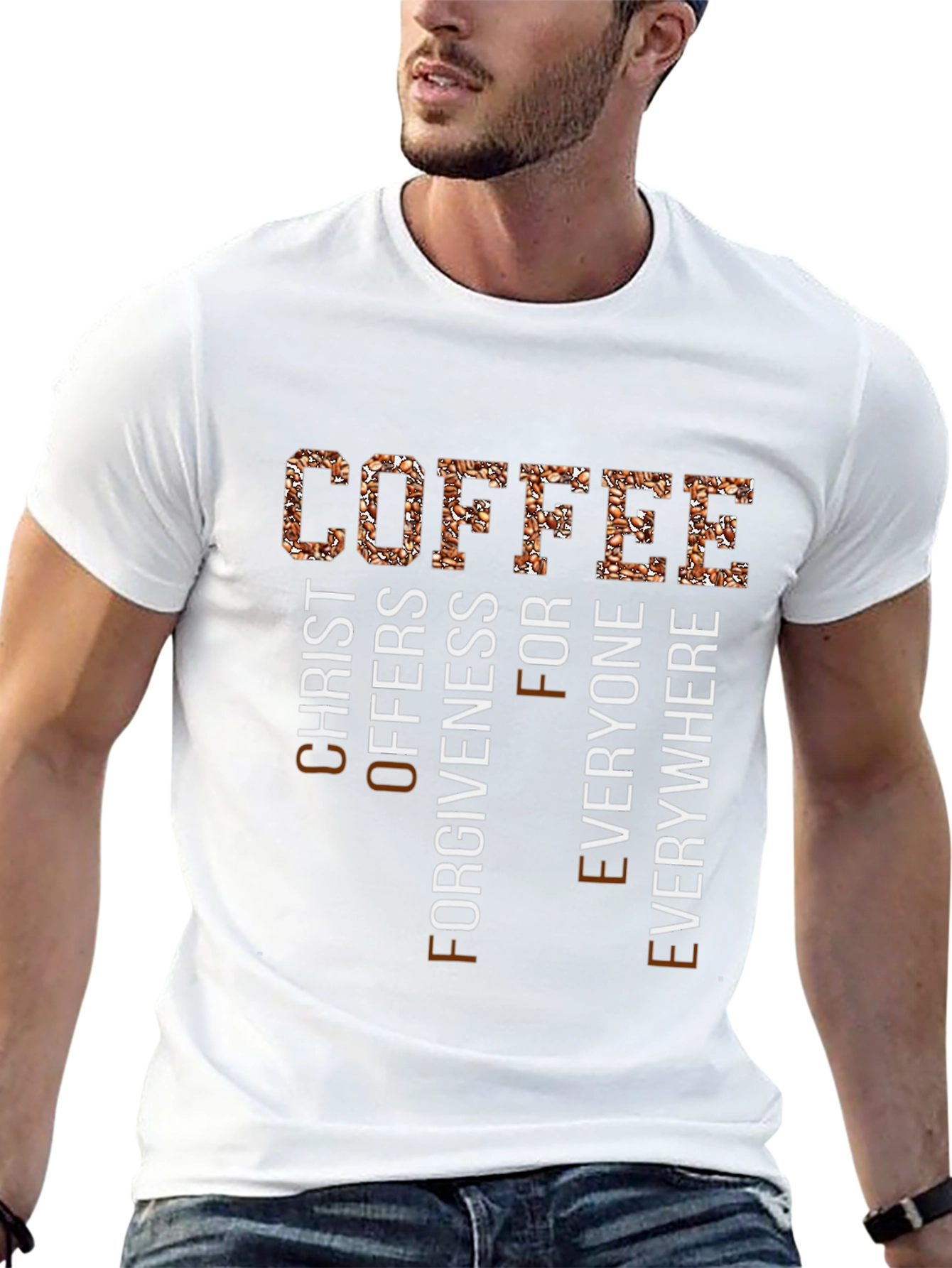 Coffee Christ Offers Forgiveness T-Shirt