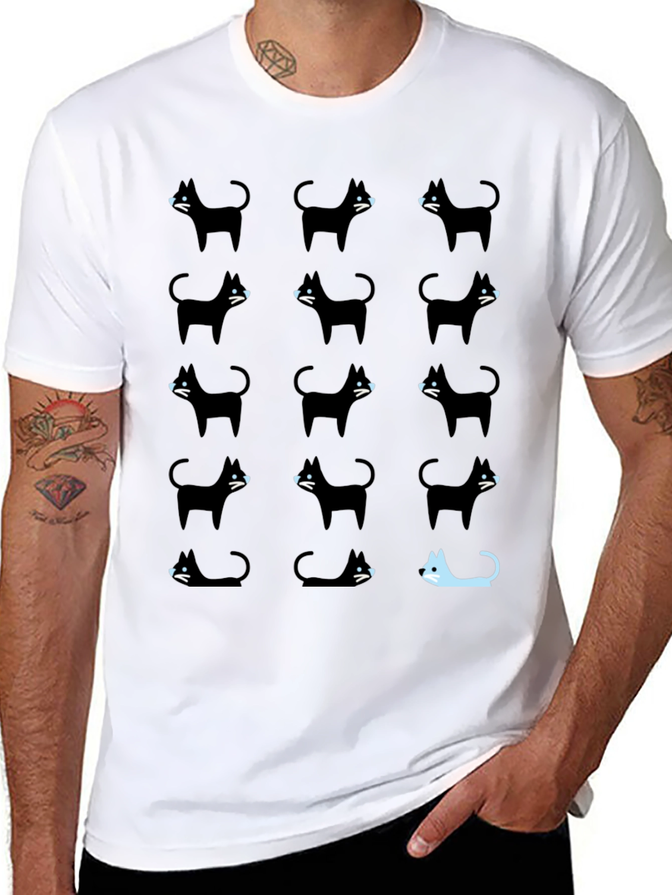 Black Cat T-Shirt - Be Unique!