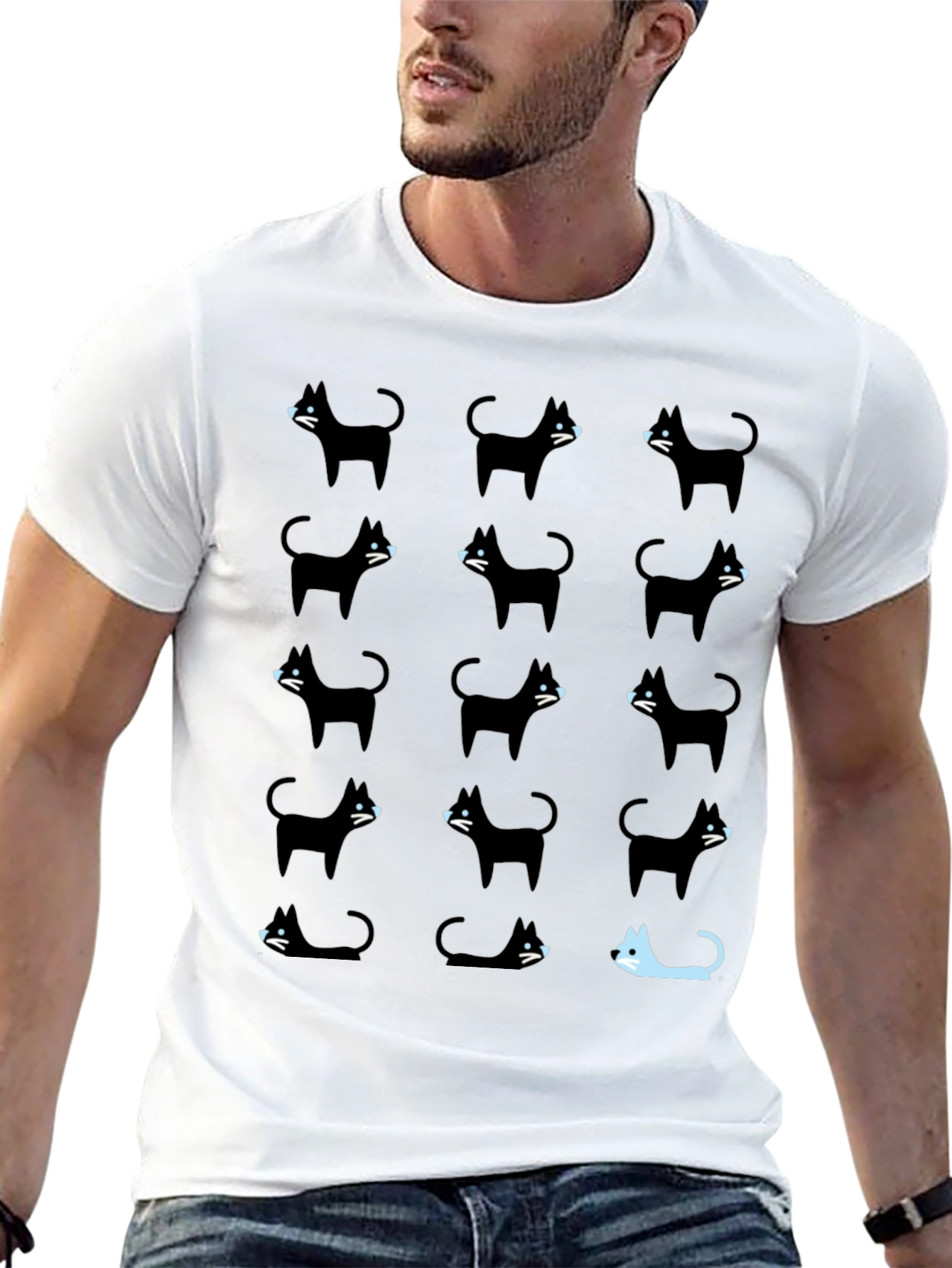 Black Cat T-Shirt - Be Unique!