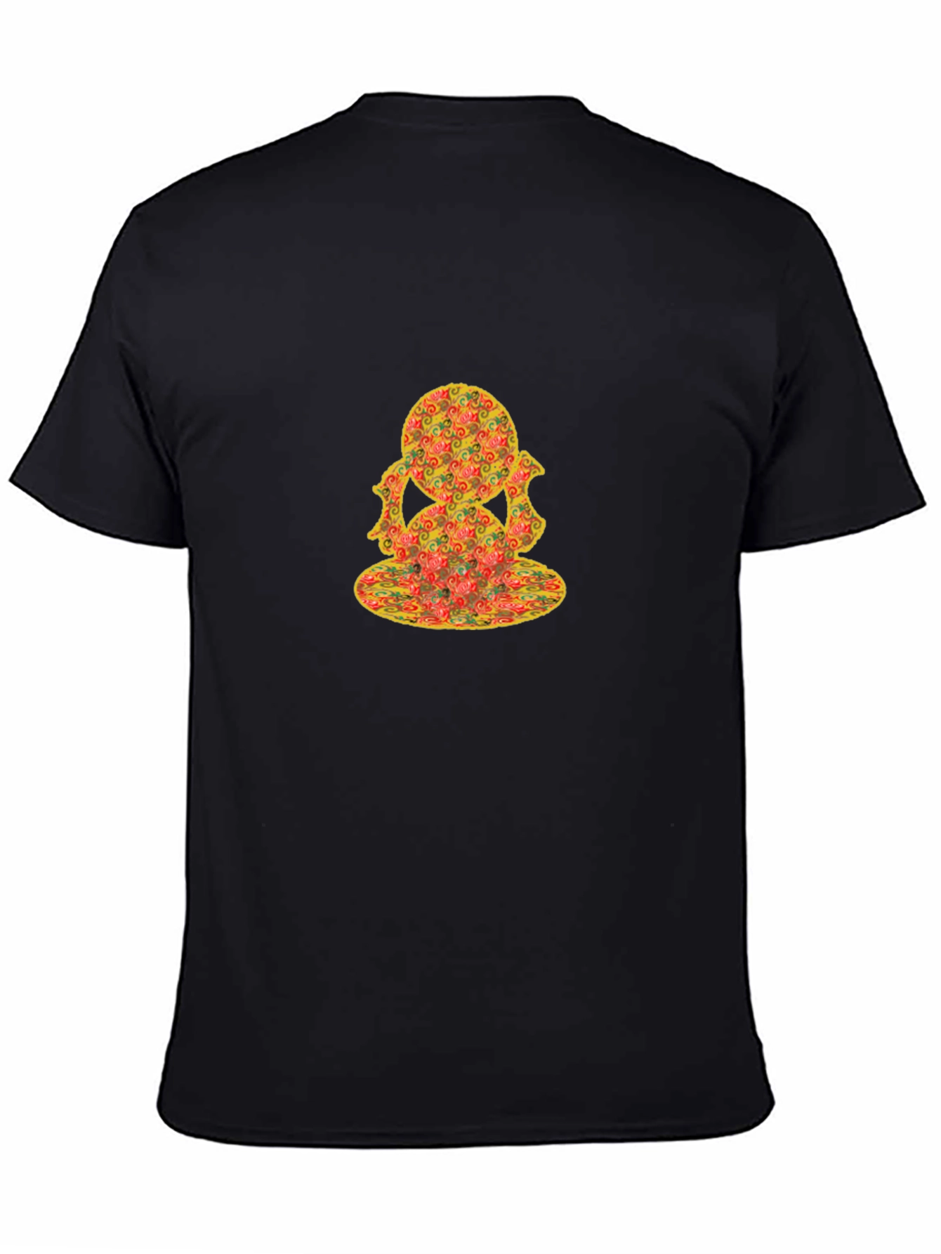 Unique Pattern Black T-Shirt