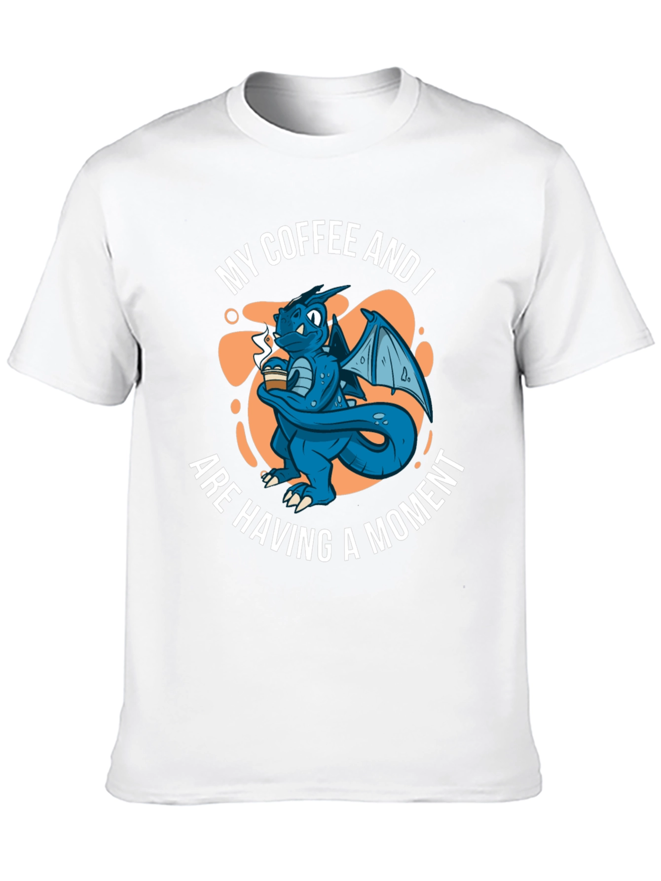 Dragon Coffee Moment Black T-Shirt