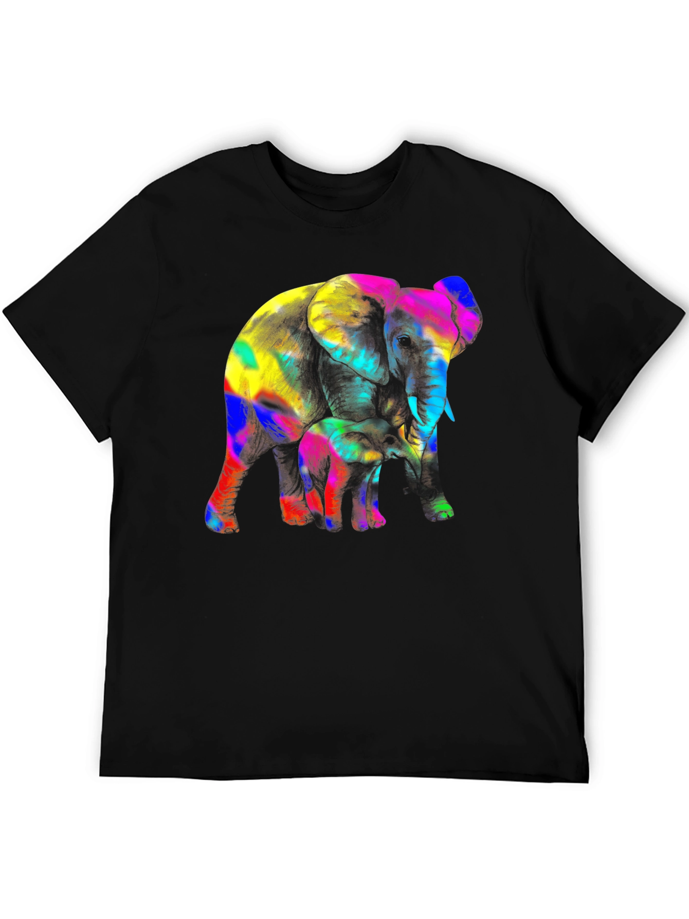Vibrant Elephant Graphic Tee