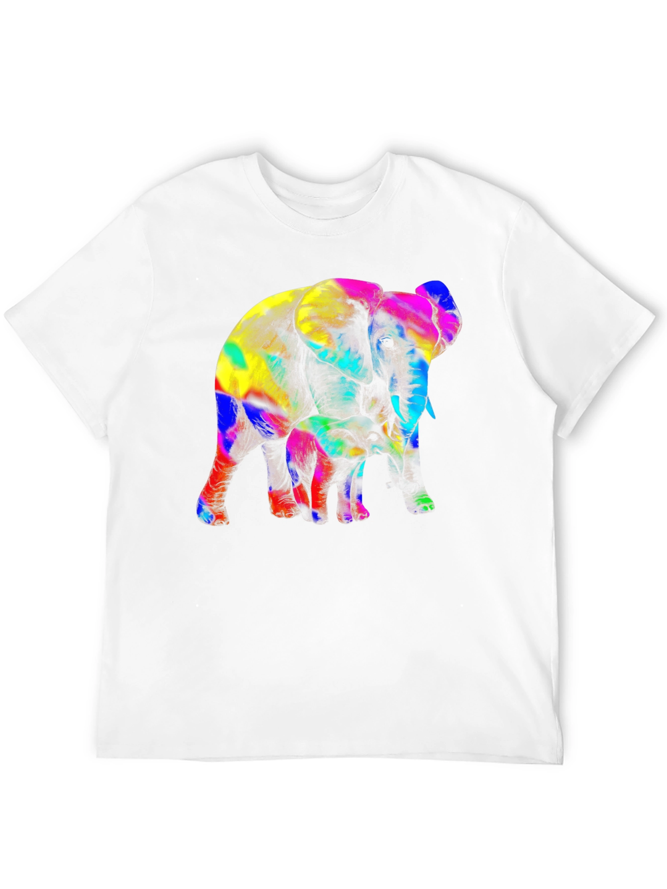 Vibrant Elephant Graphic Tee