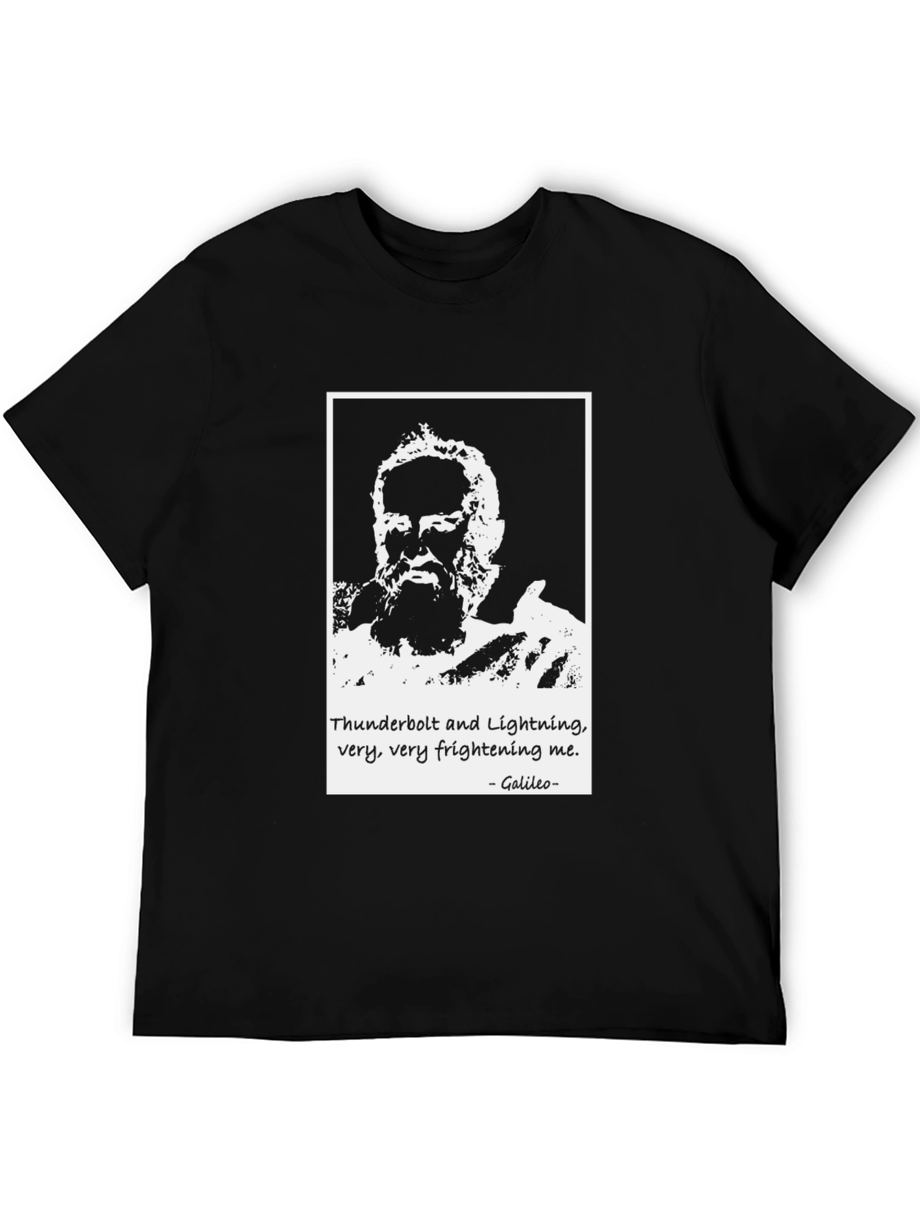 Galileo Thunderbolt and Lightning Black T-Shirt