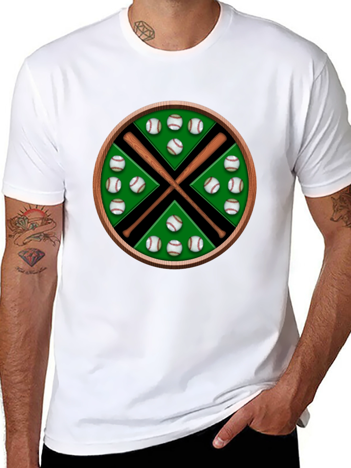 Baseball Bats & Balls Graphic Tee