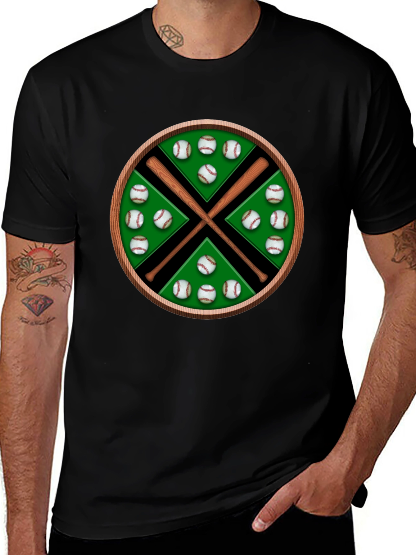 Baseball Bats & Balls Graphic Tee