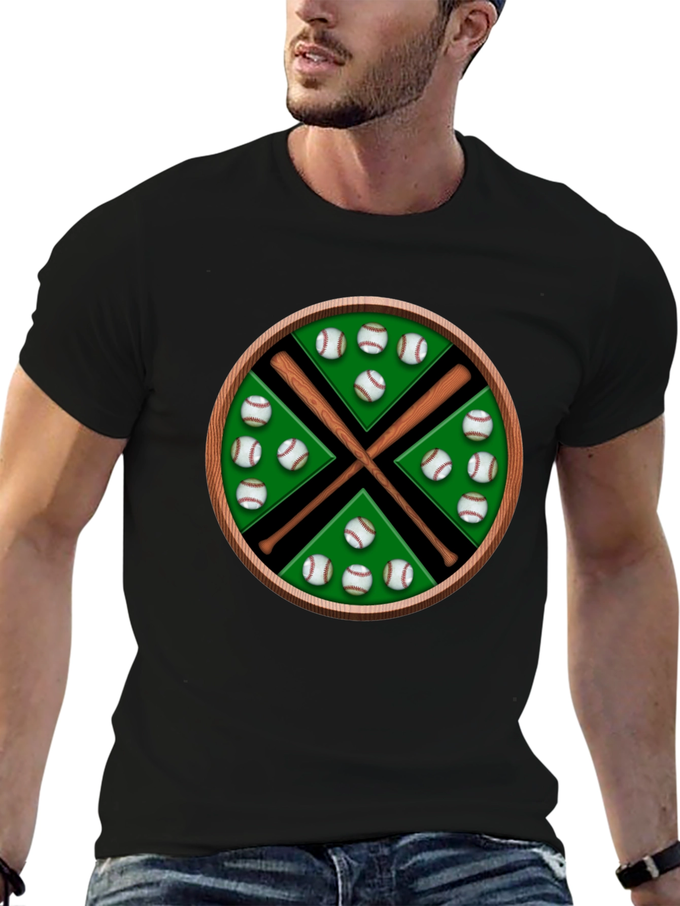 Baseball Bats & Balls Graphic Tee