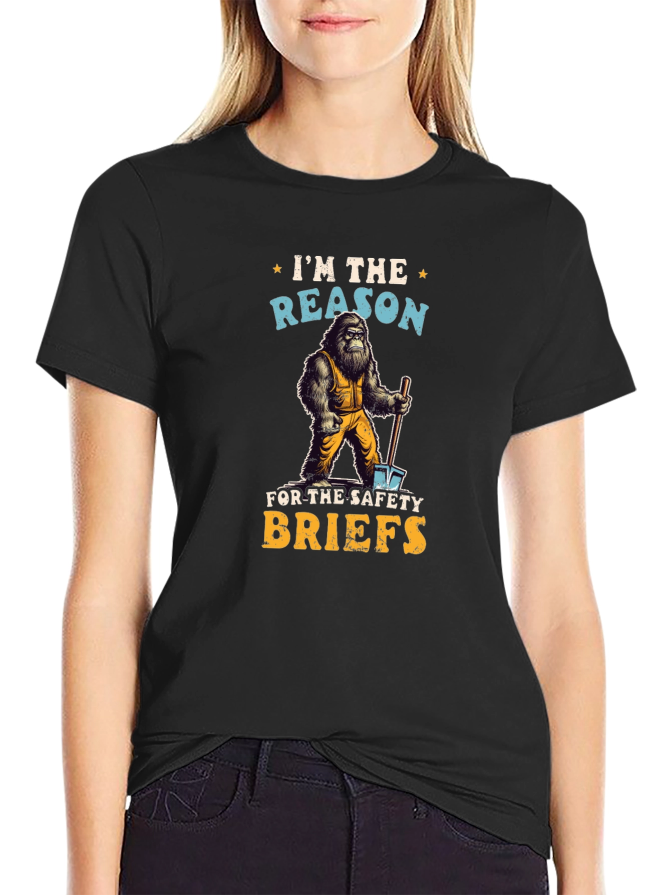 Sasquatch Safety Briefs T-Shirt