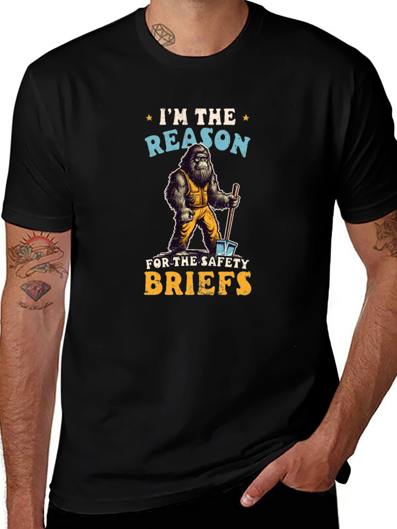 Sasquatch Safety Briefs T-Shirt