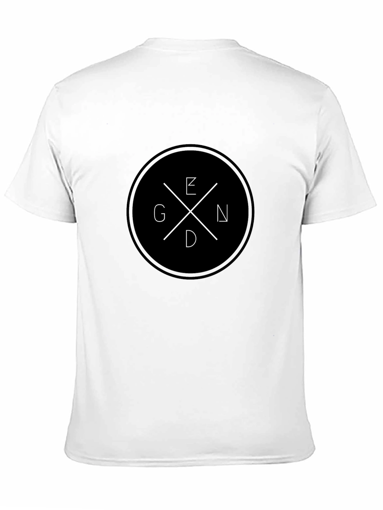 Stylish Black Graphic Tee - GEND Circle Design