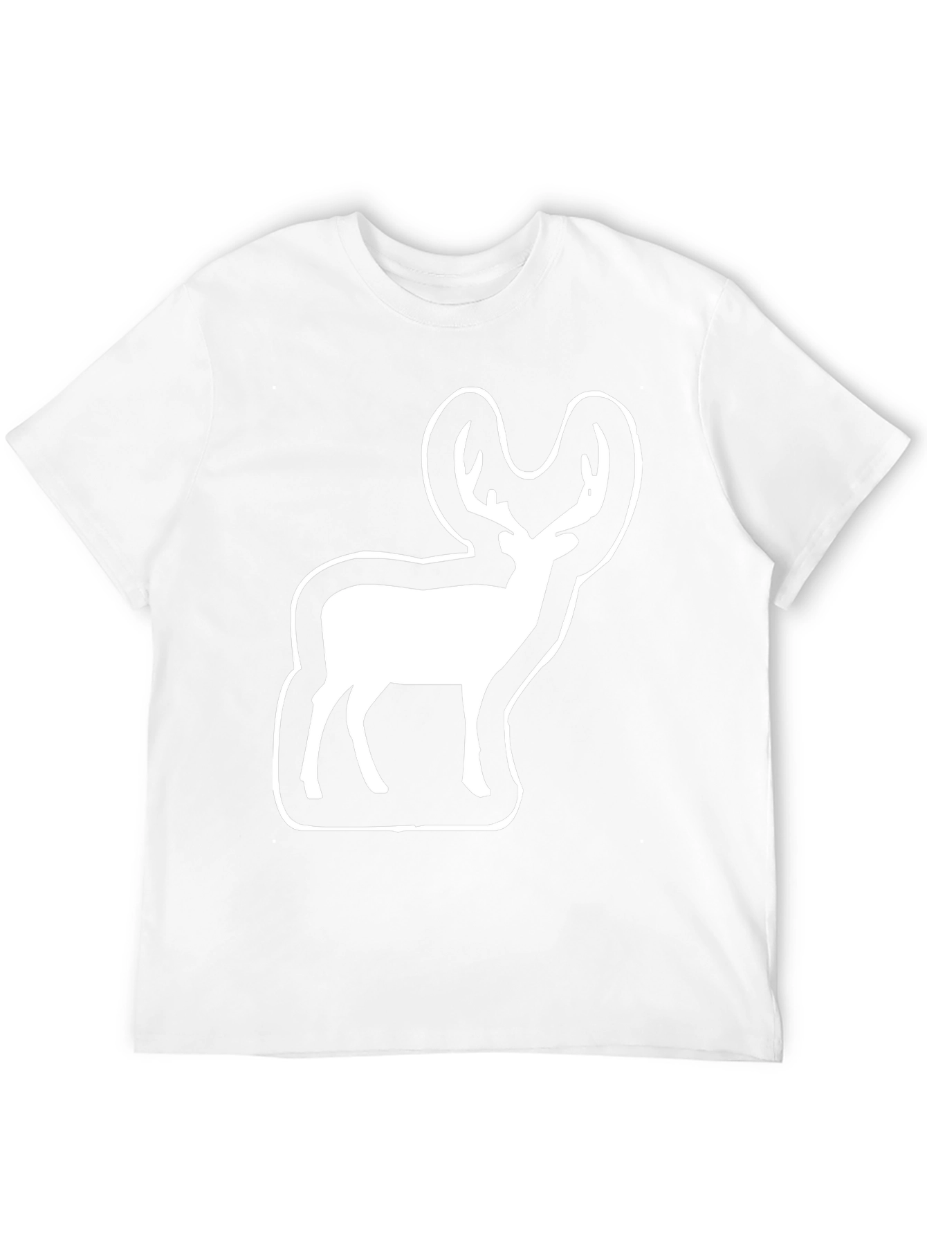 Deer Graphic Black Tee - Wildlife Enthusiast Shirt