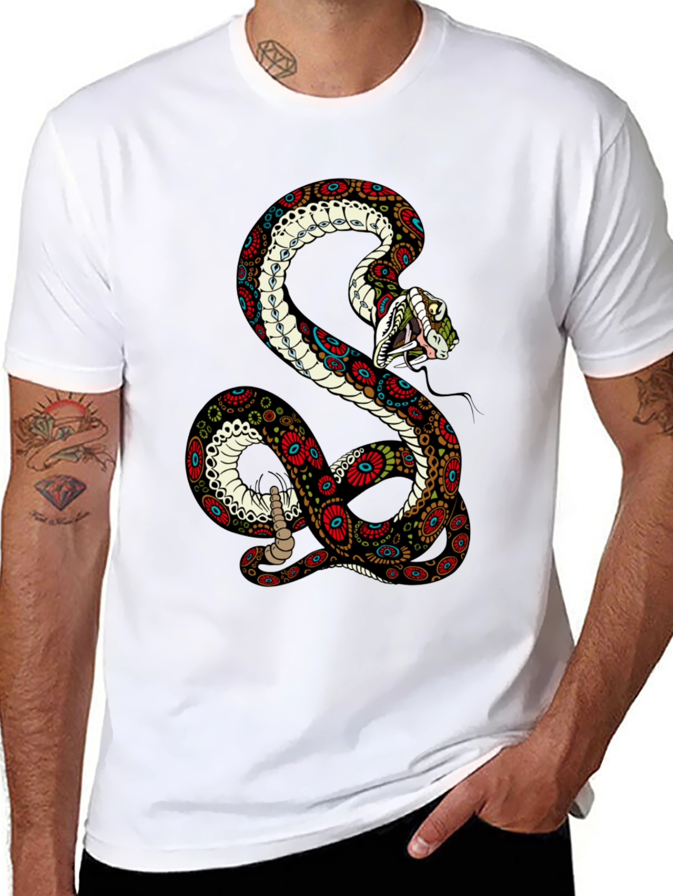 Snake Graphic Tee - Unique Design
