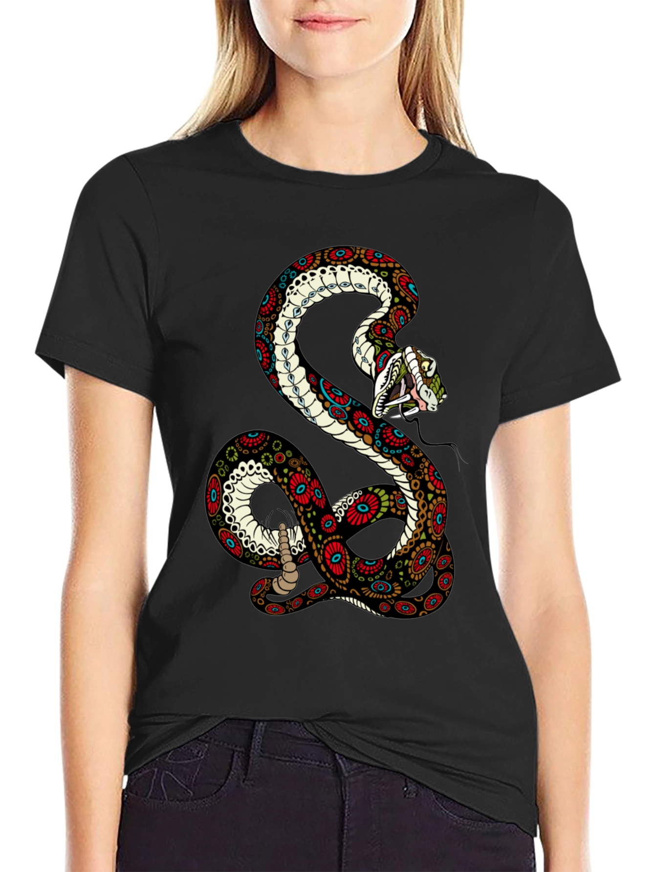 Snake Graphic Tee - Unique Design