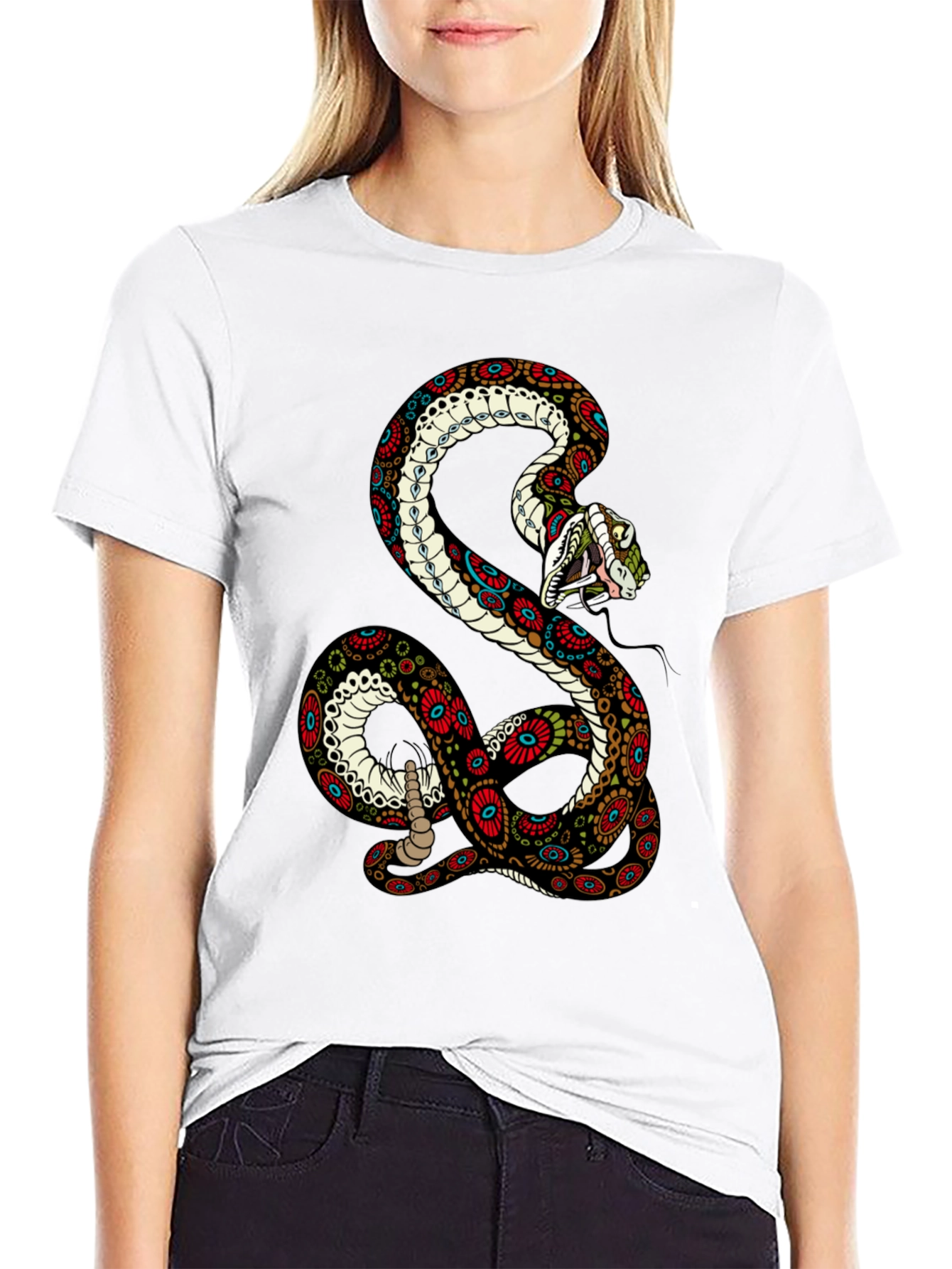 Snake Graphic Tee - Unique Design