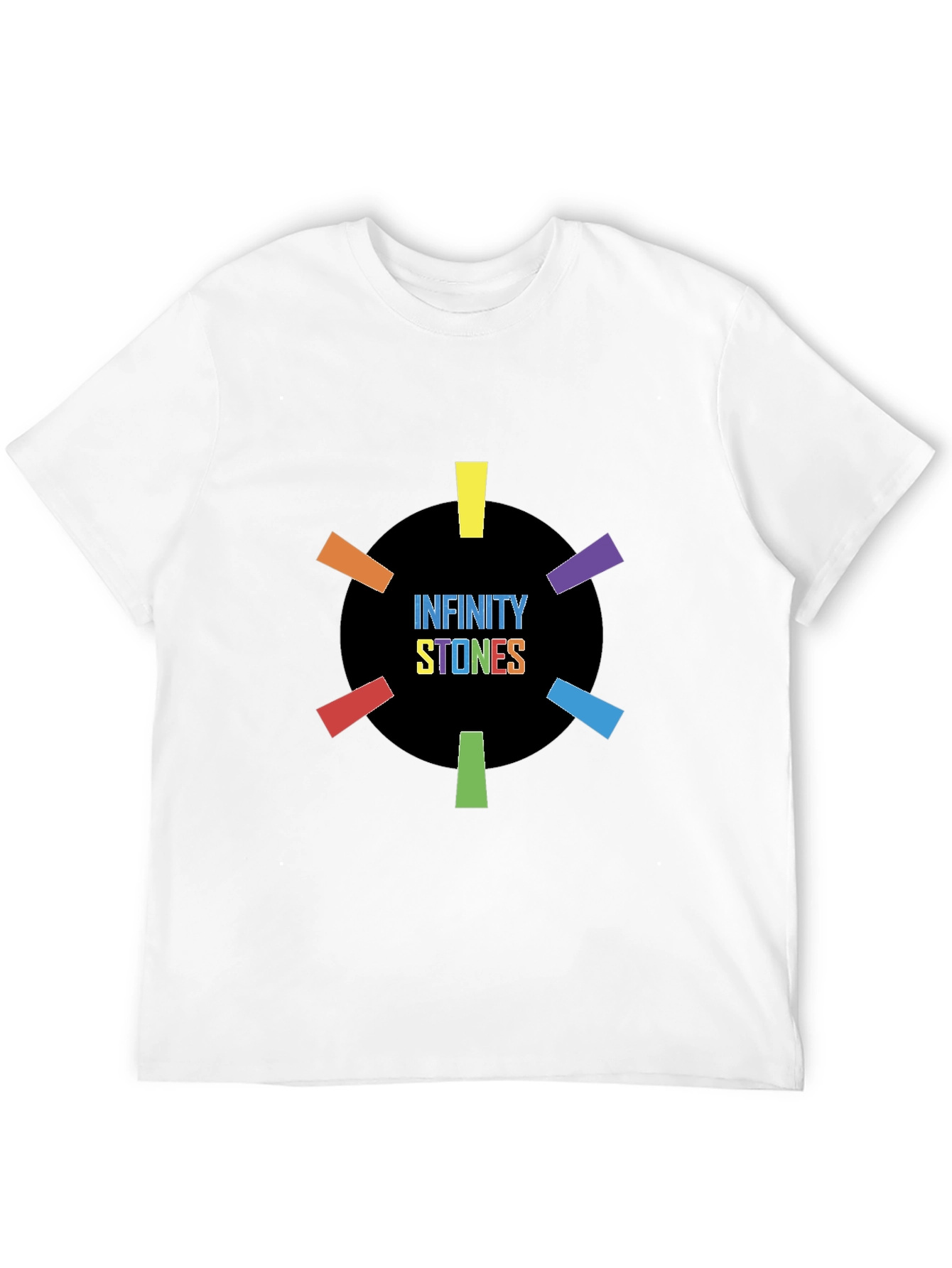 Infinity Stones Graphic Black T-Shirt