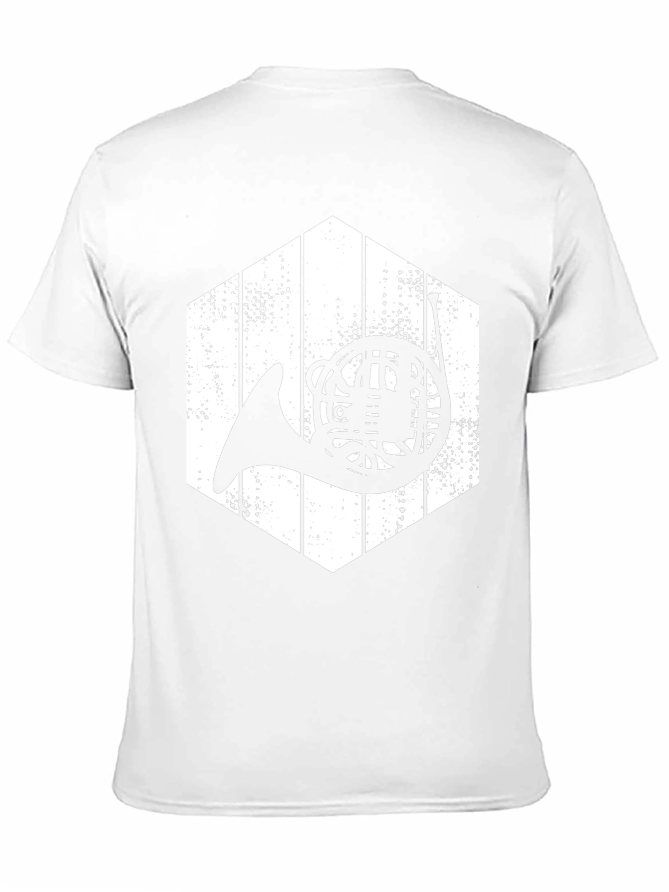 French Horn Hexagon Graphic T-Shirt