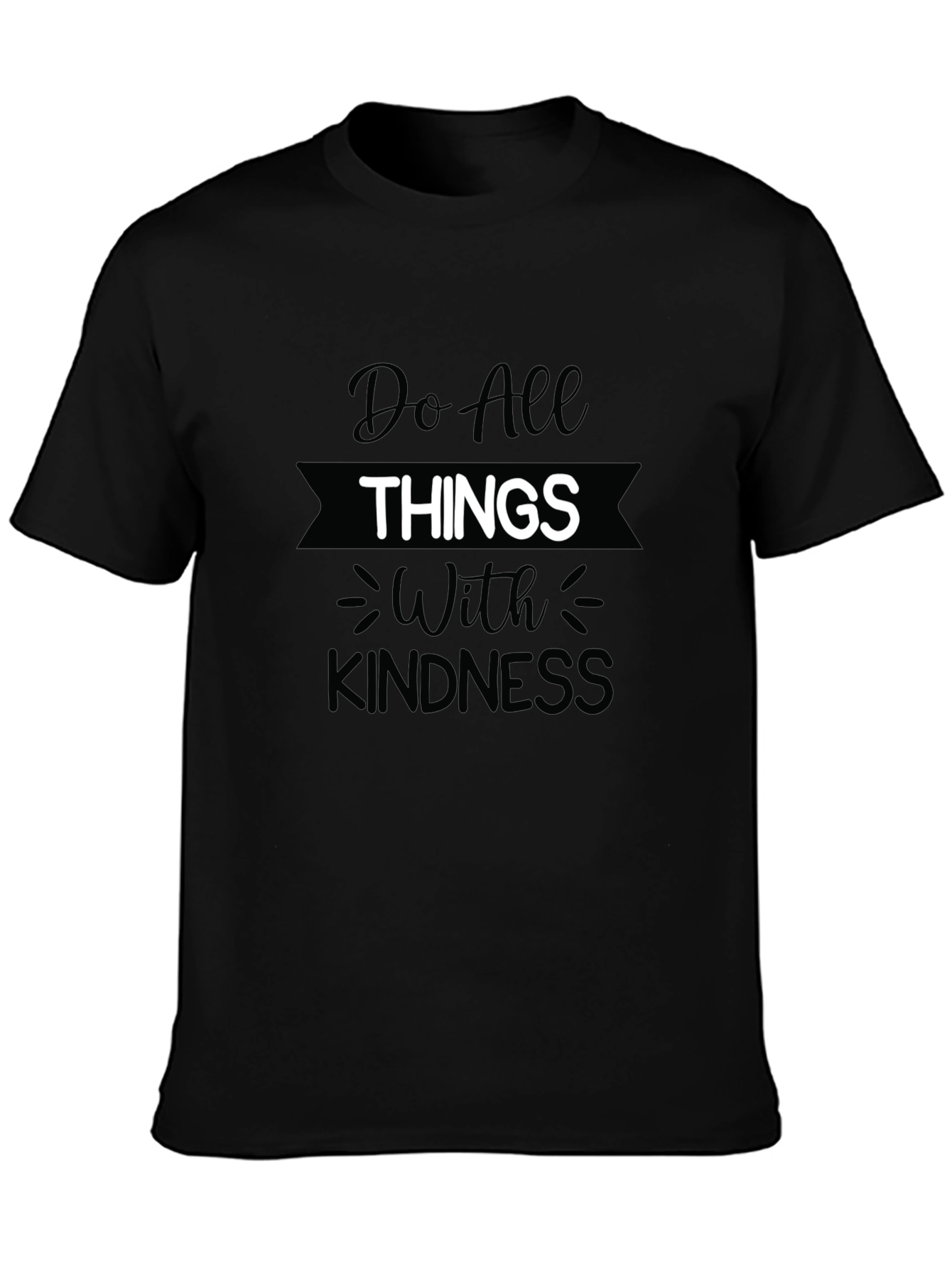 Kindness Graphic Tee - Mens Black T-Shirt