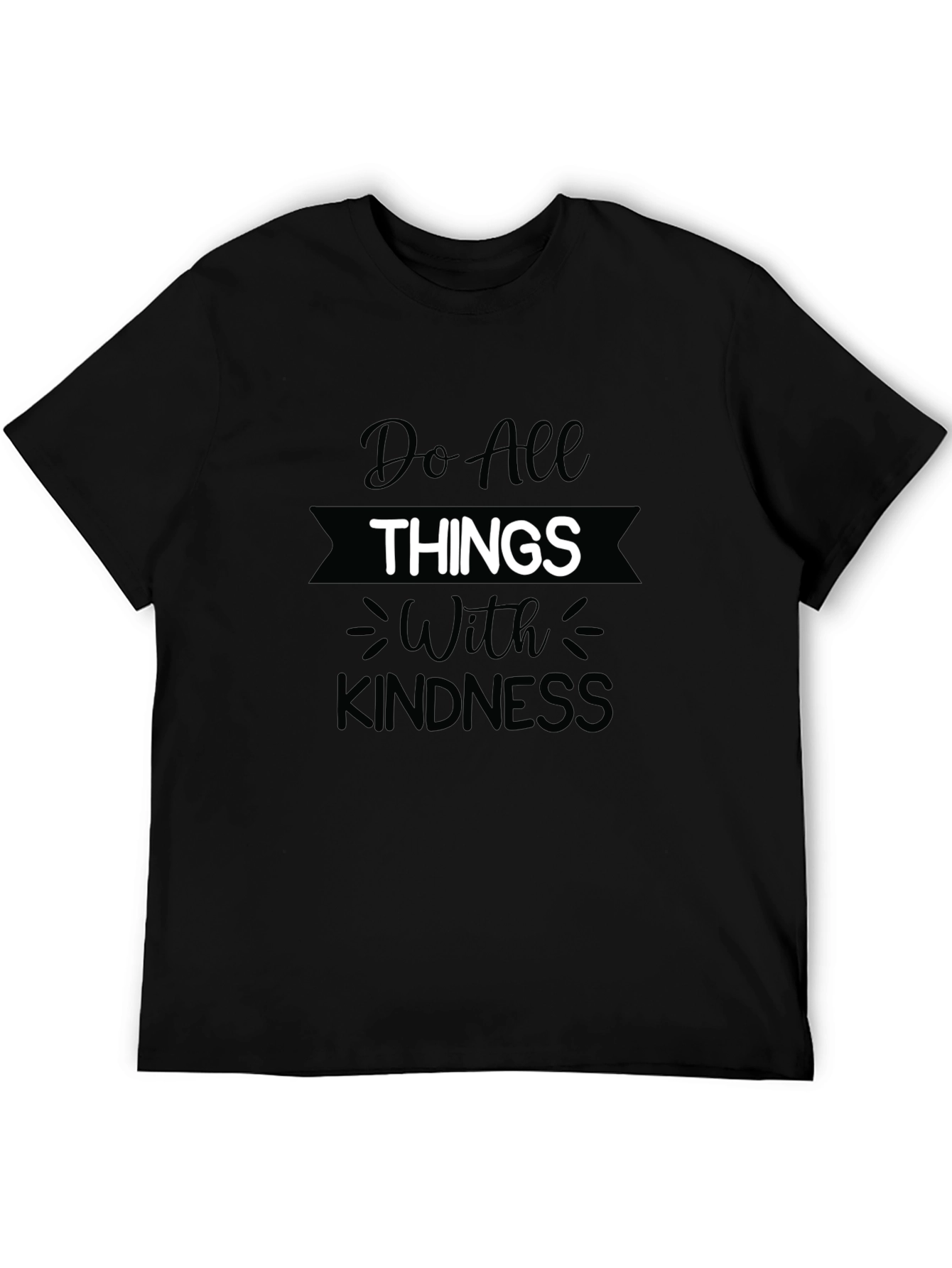 Kindness Graphic Tee - Mens Black T-Shirt