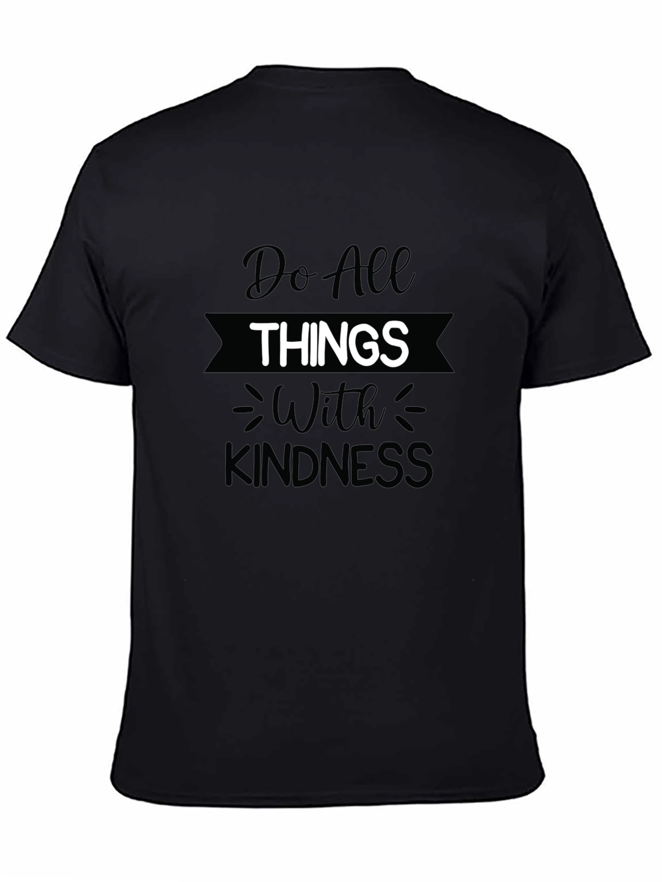Kindness Graphic Tee - Mens Black T-Shirt