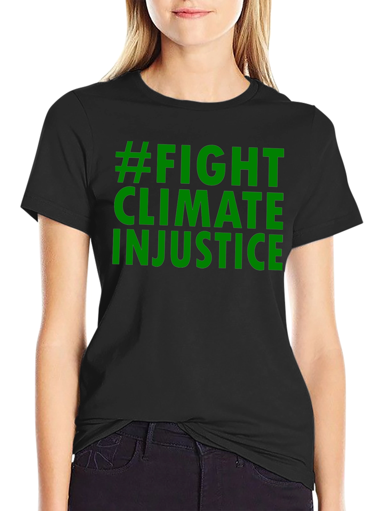 Fight Climate Injustice Black T-Shirt