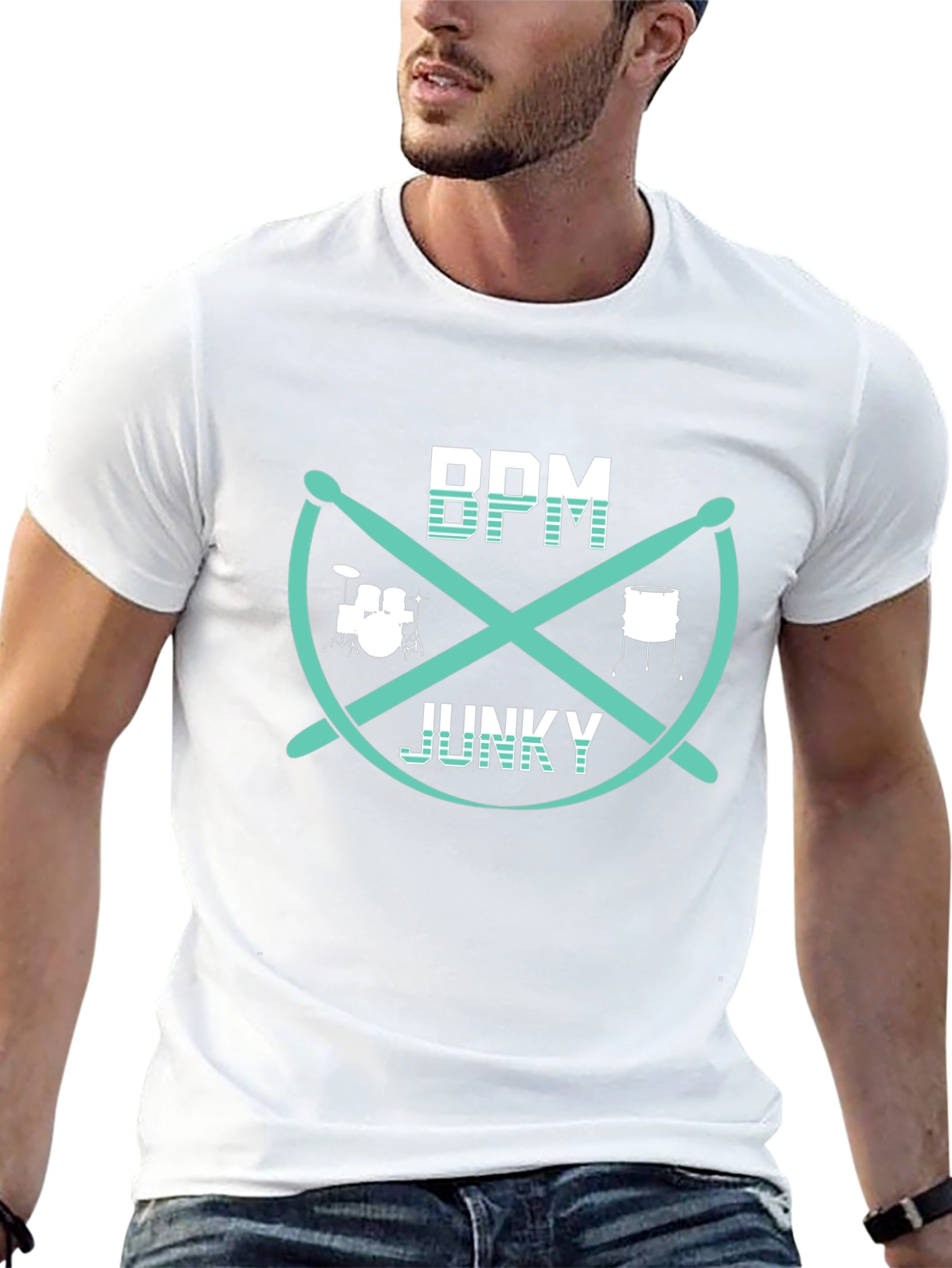 BPM Junky Drummer Graphic T-Shirt
