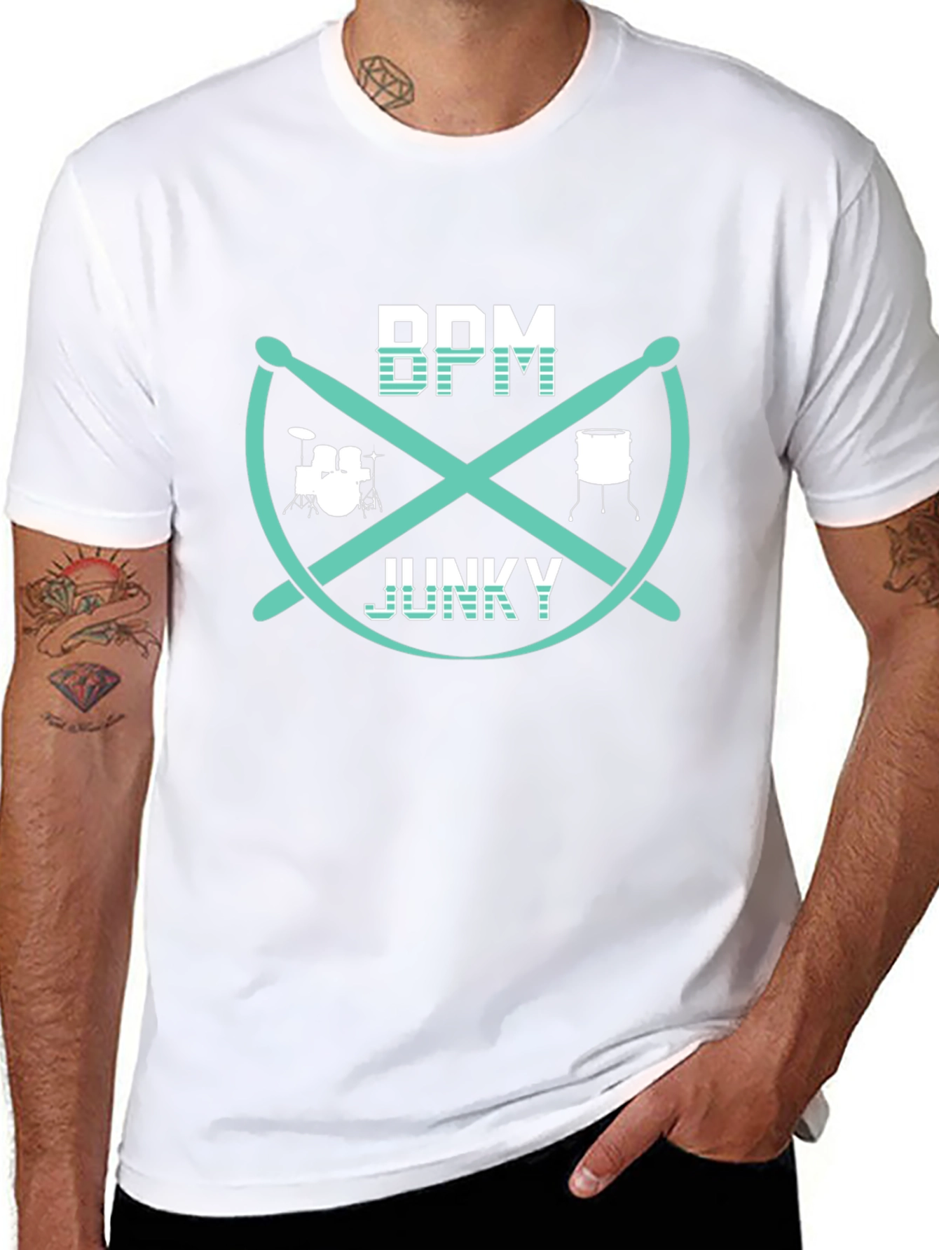 BPM Junky Drummer Graphic T-Shirt