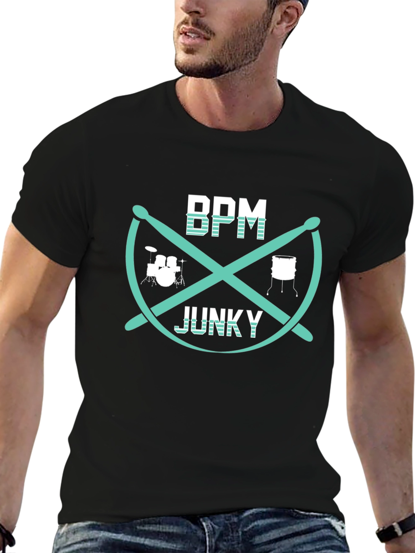 BPM Junky Drummer Graphic T-Shirt