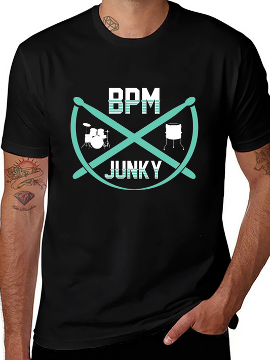 BPM Junky Drummer Graphic T-Shirt