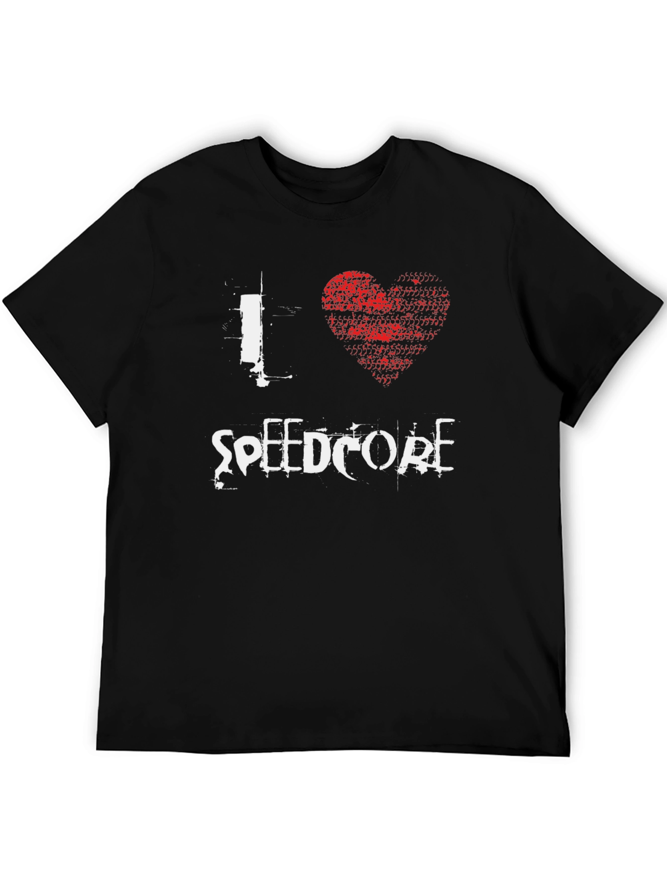 I Love Speedcore Black Graphic Tee