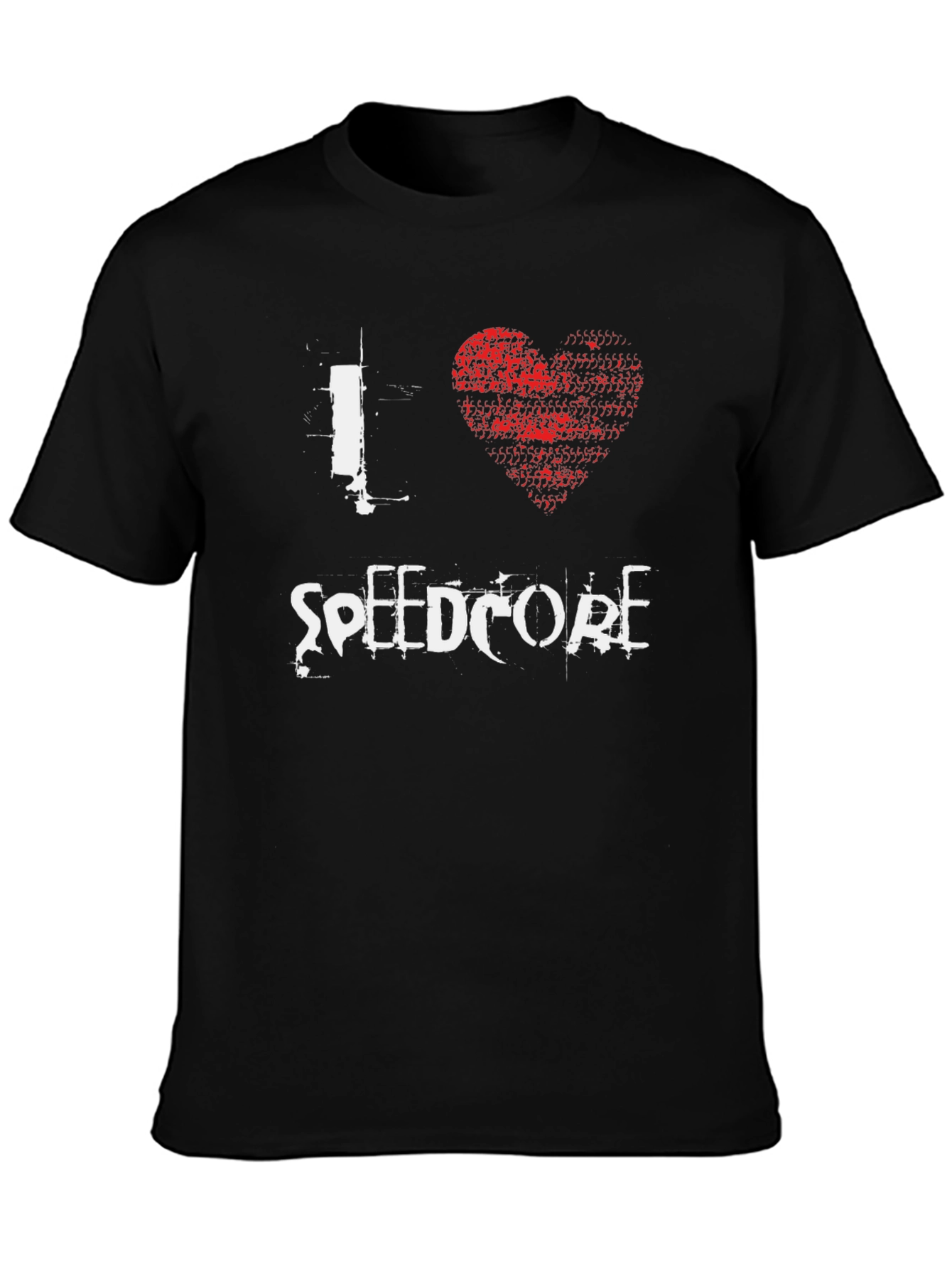 I Love Speedcore Black Graphic Tee
