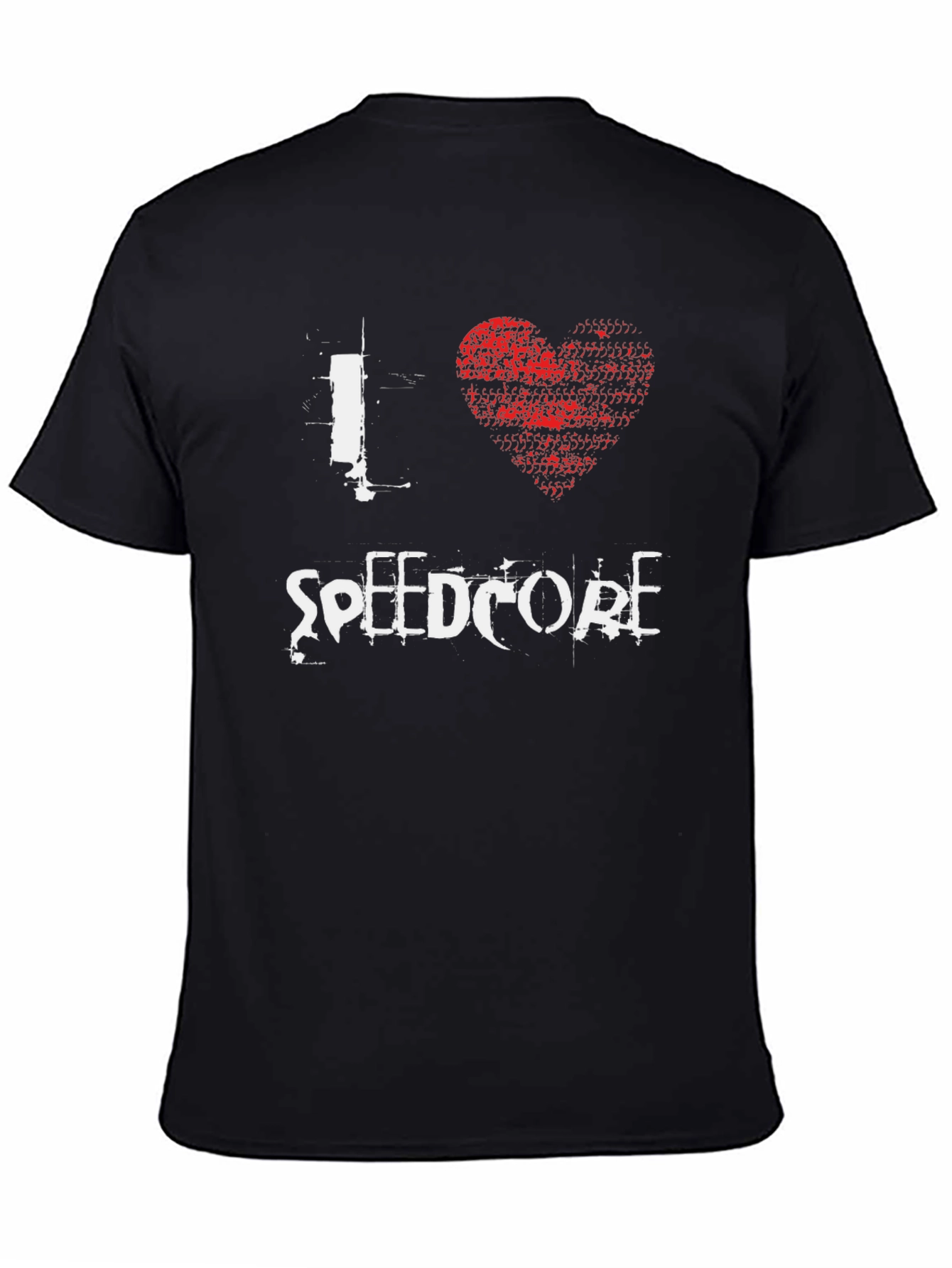I Love Speedcore Black Graphic Tee